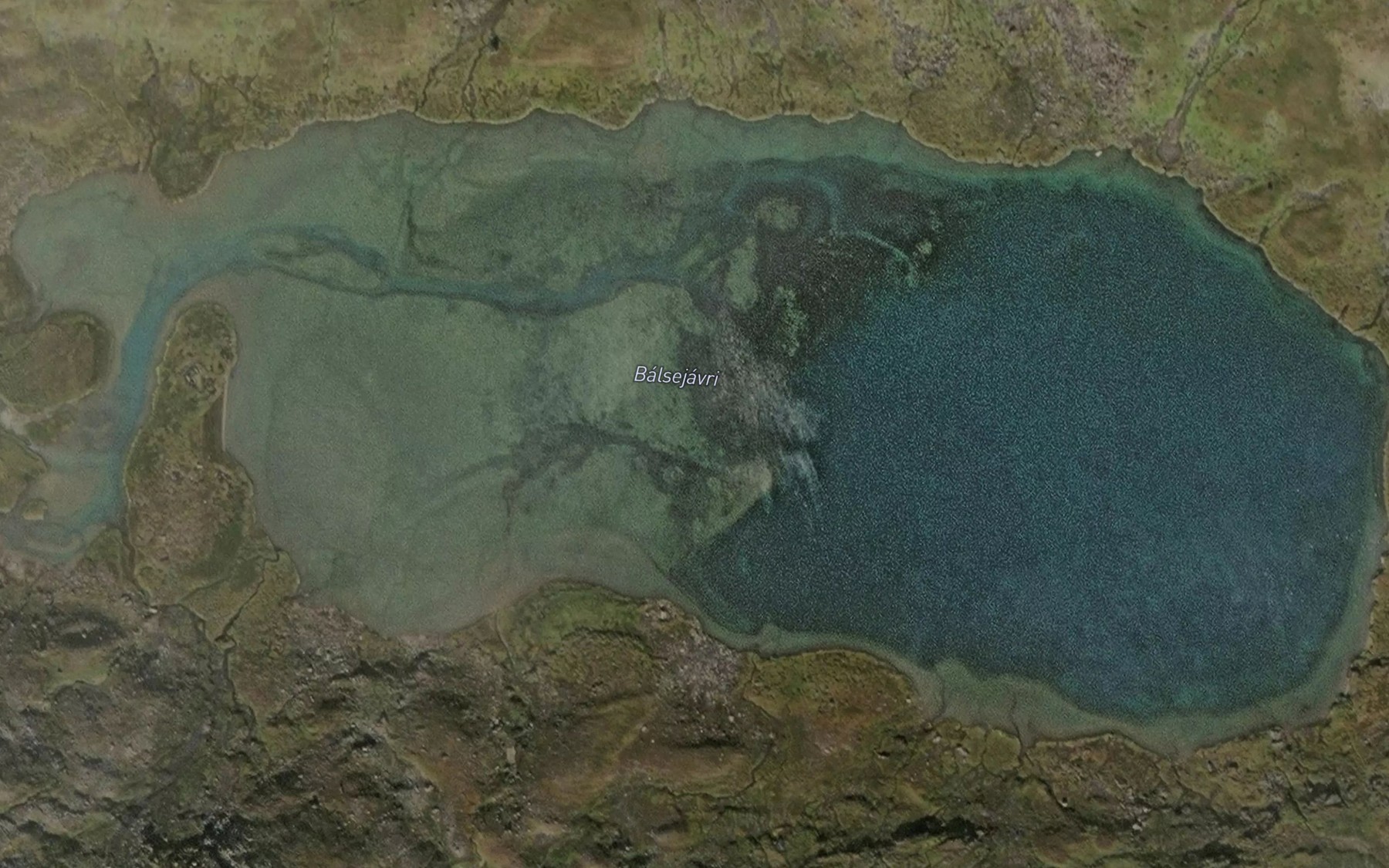 Satellite map of the Balsejavri