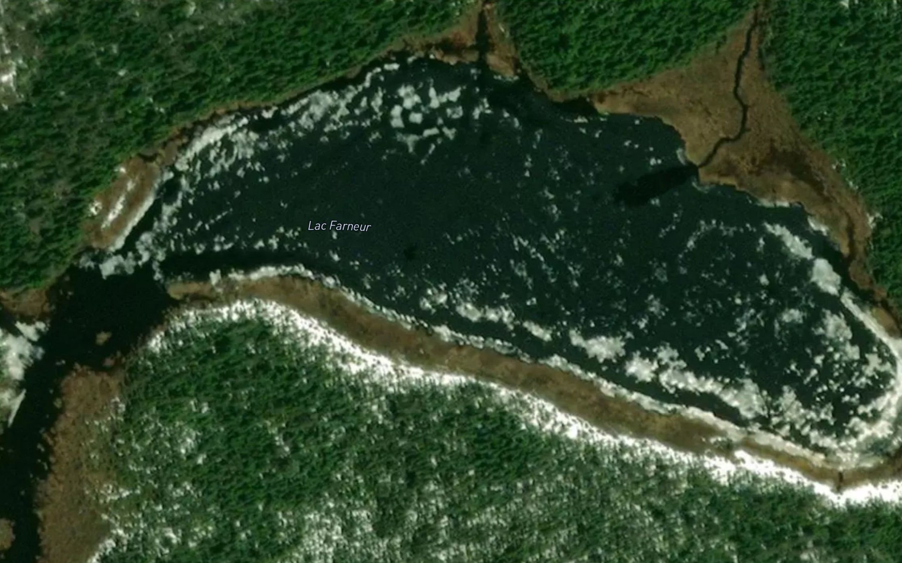Satellite map of the Lac Farneur