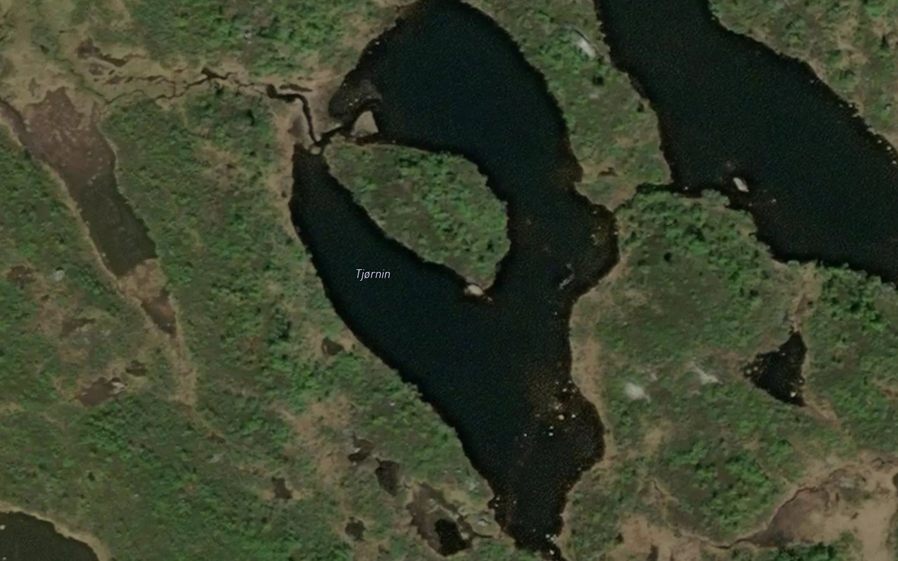 Satellite map of the Tjonnin