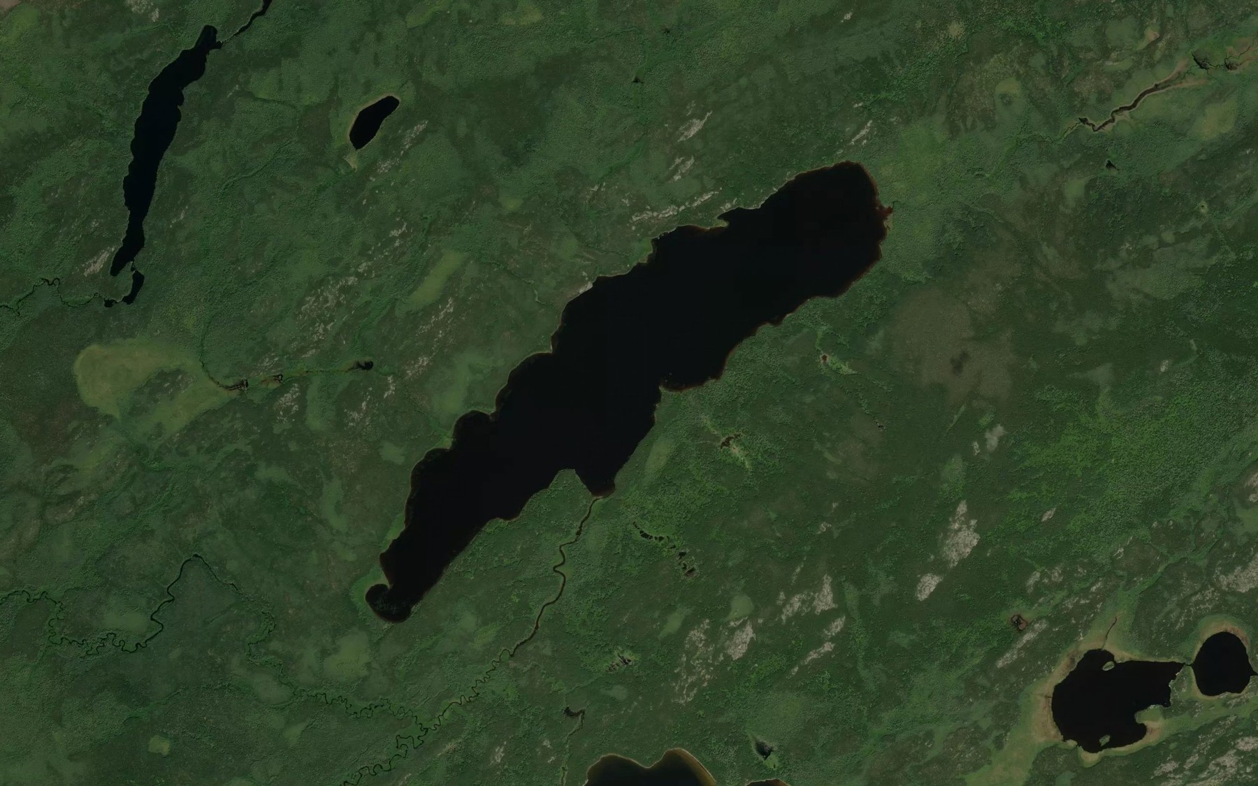 Satellite map of the Altimeter Lake