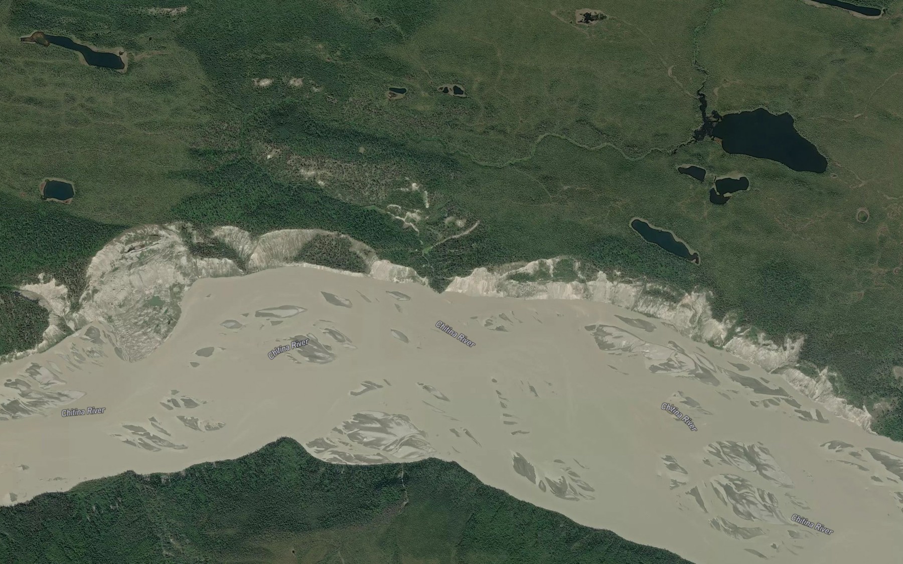 Satellite map of the Dora Creek