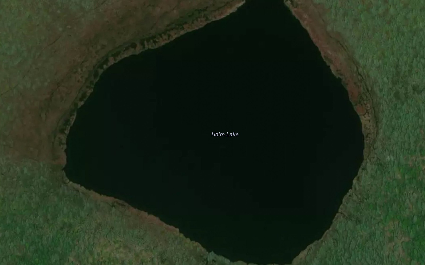 Satellite map of the Holm Lake