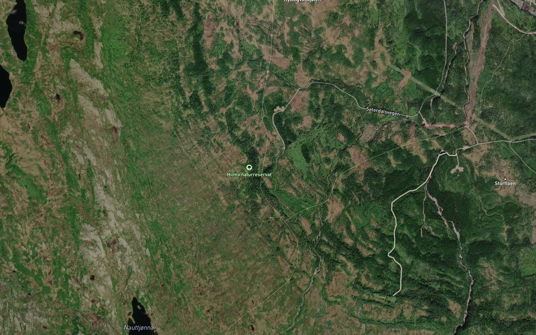 Satellite map of the Movollbekken