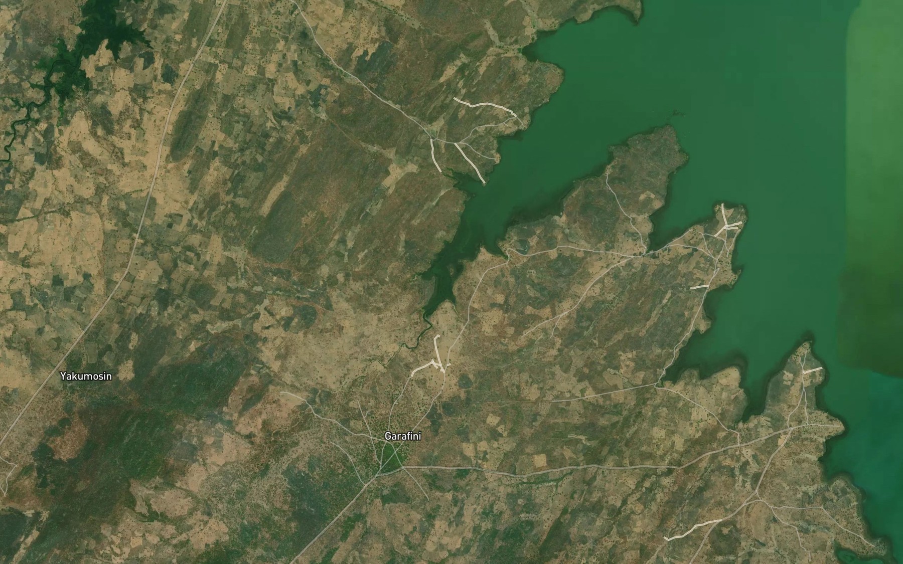 Satellite map of the River Ajia