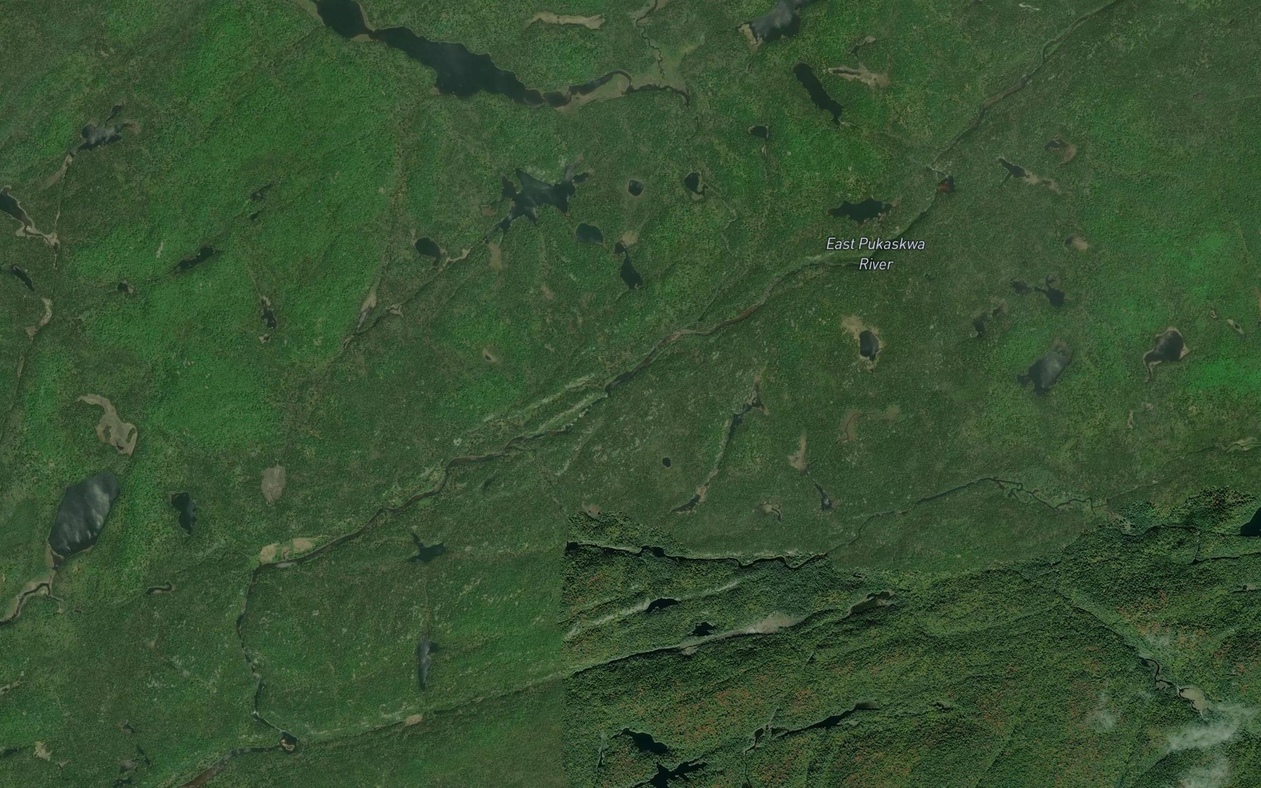 Satellite map of the Macassa Creek