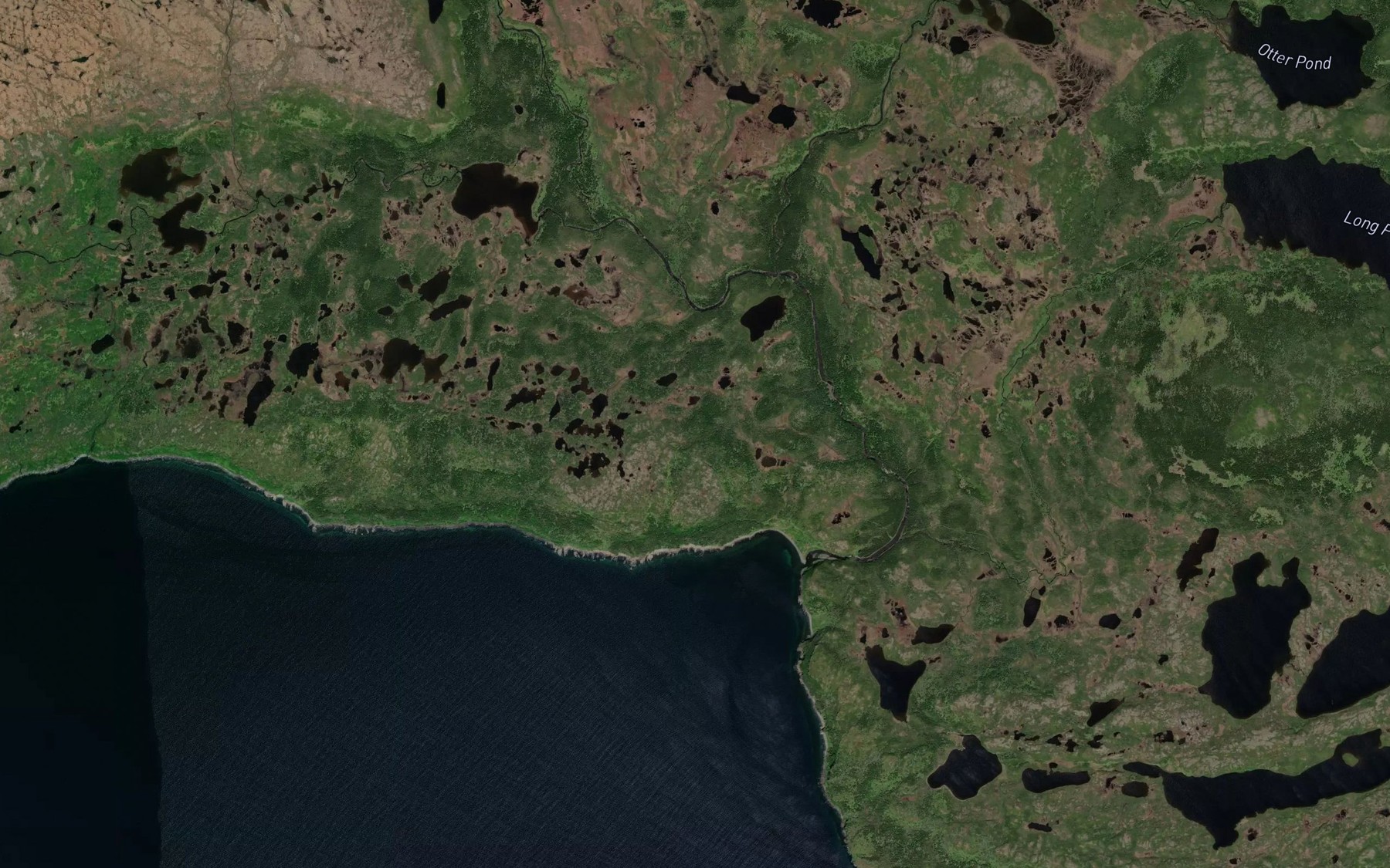 Satellite map of the Ireland's Bight