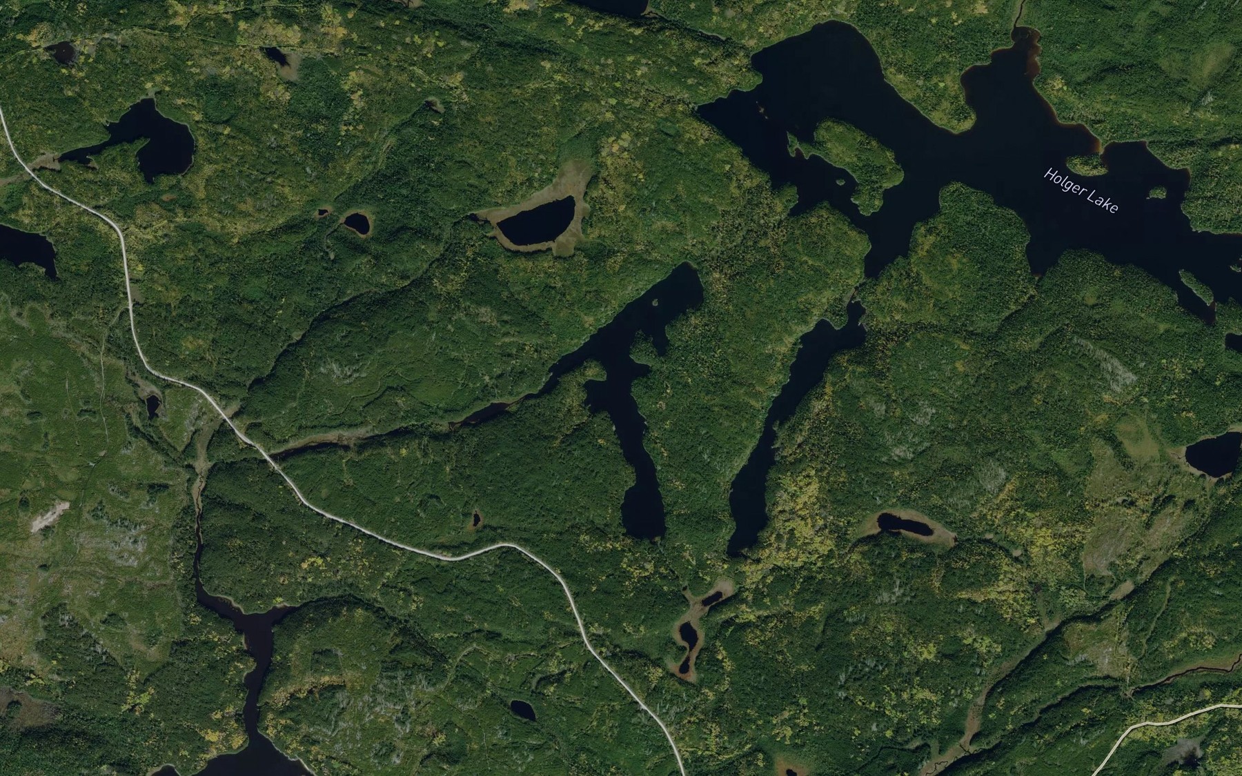 Satellite map of the Thorsten Lake
