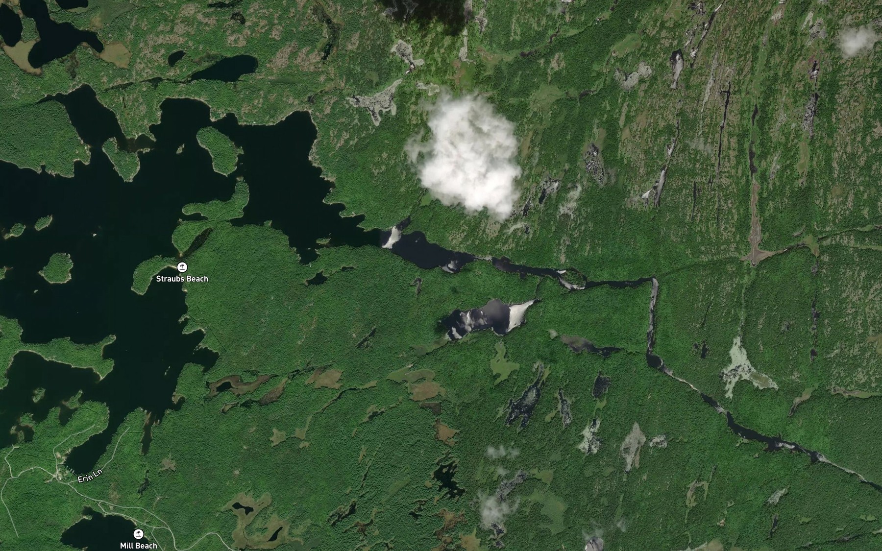 Satellite map of the Lovesick Rapids
