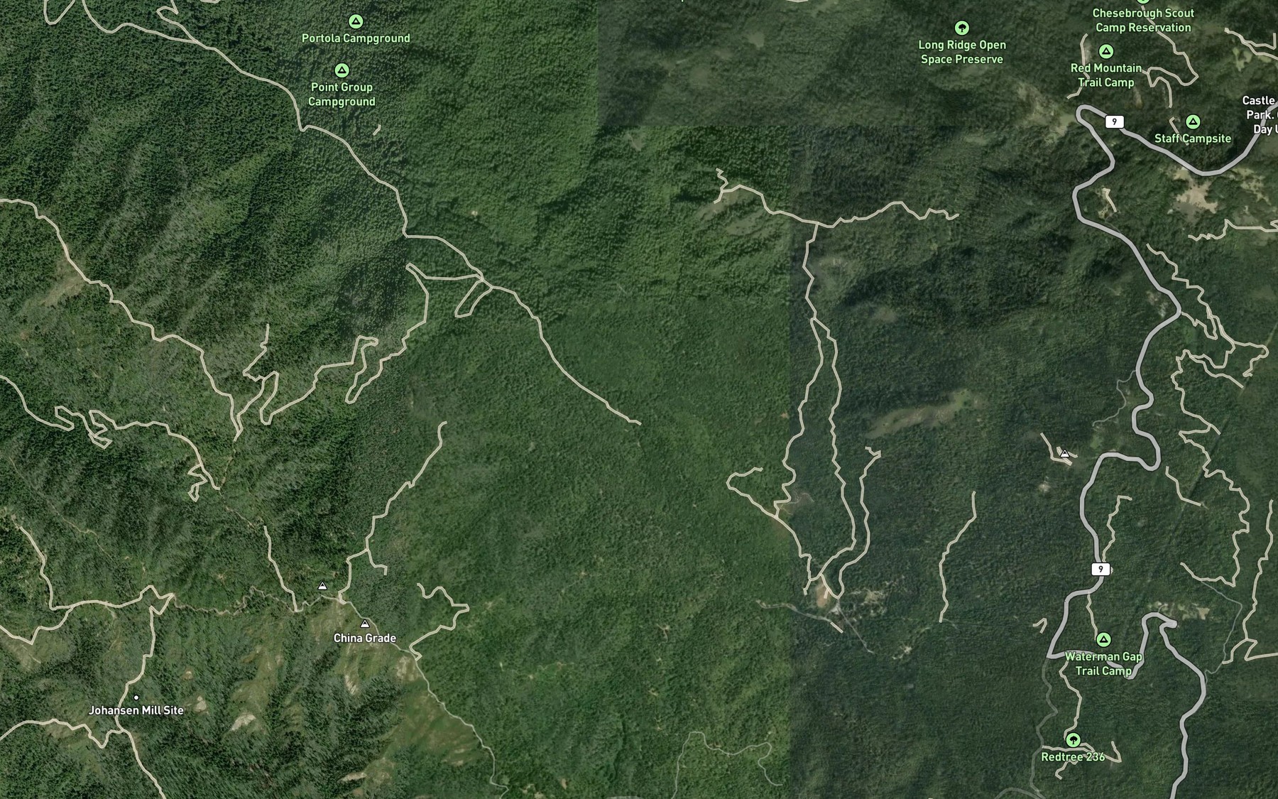 Satellite map of the Oil Creek