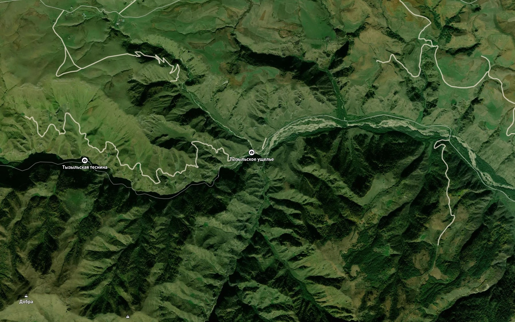 Satellite map of the Tyzyl
