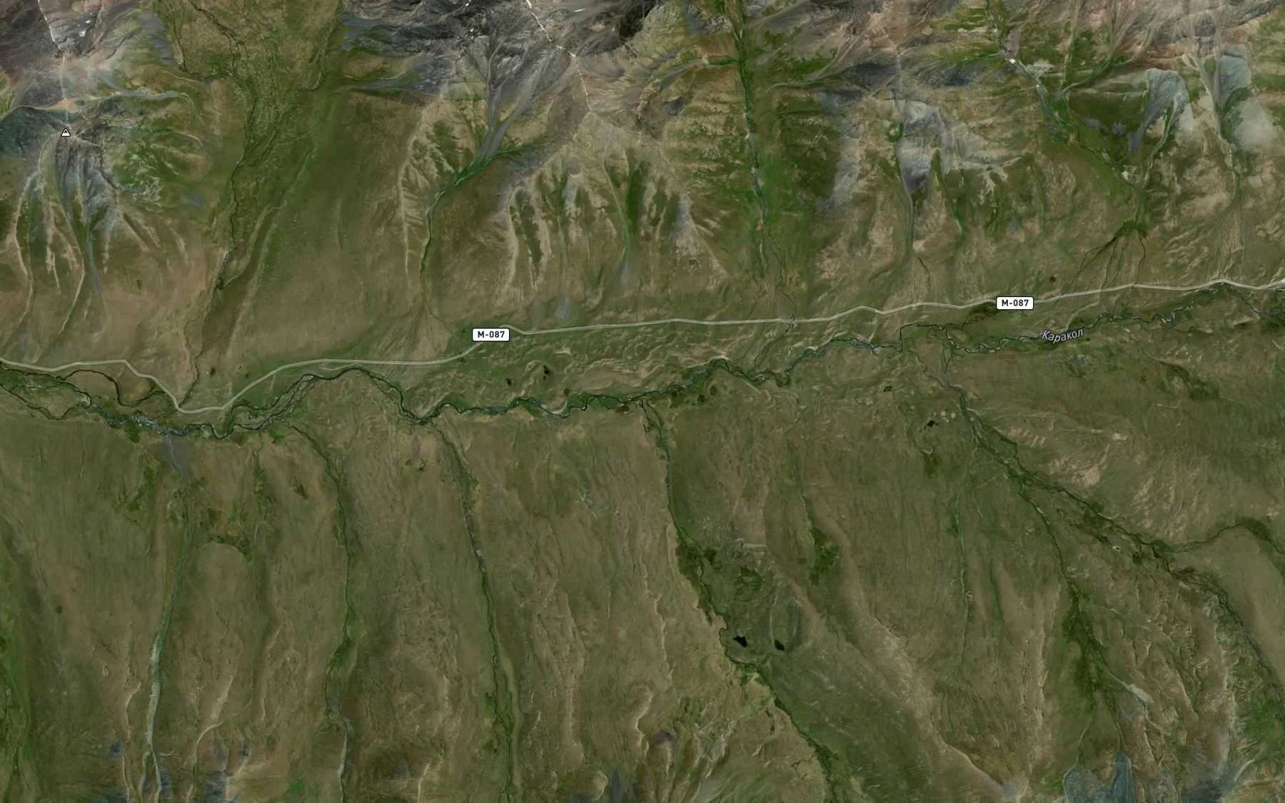 Satellite map of the Sarykol'