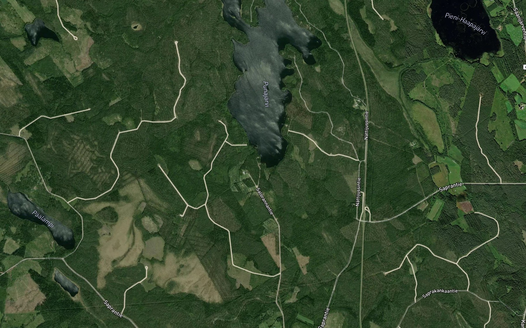 Satellite map of the Kivipuro