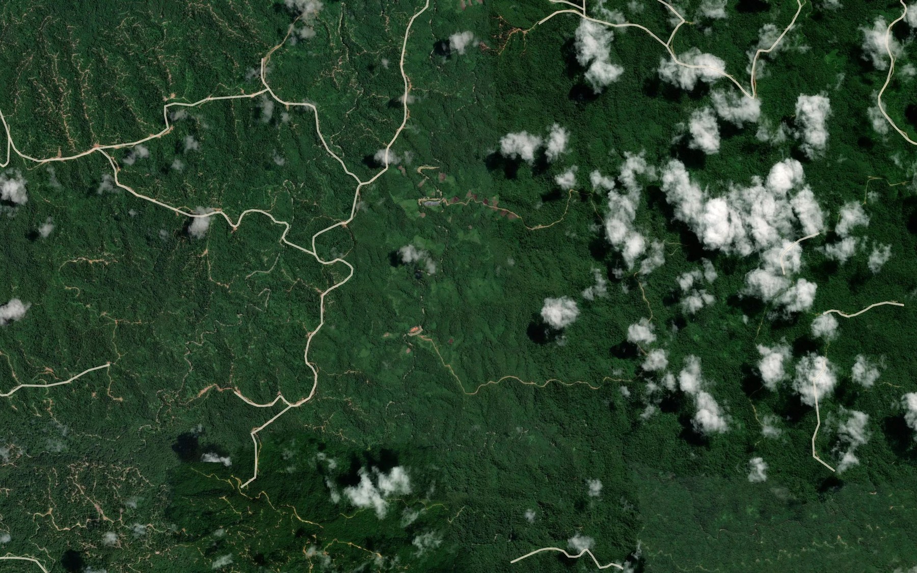 Satellite map of the Sungai Antu