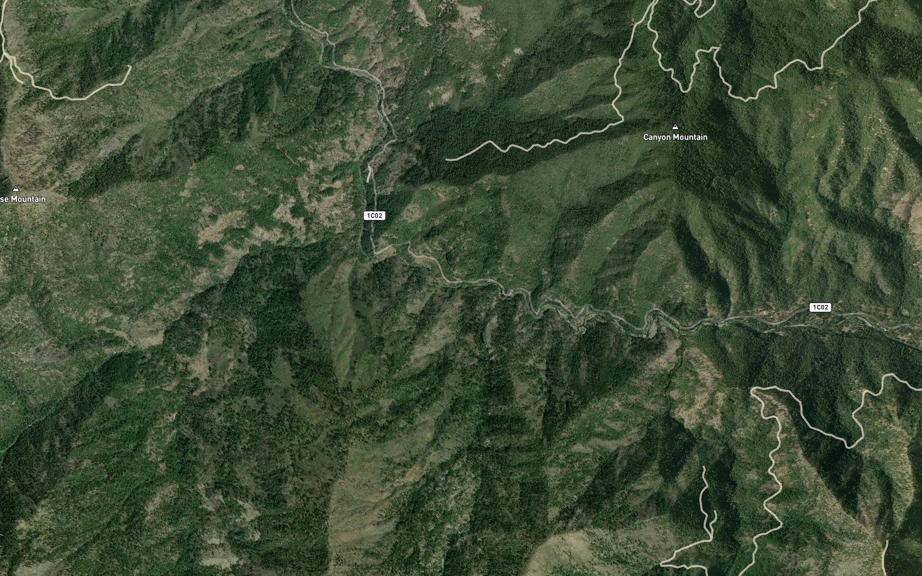 Satellite map of the French Creek