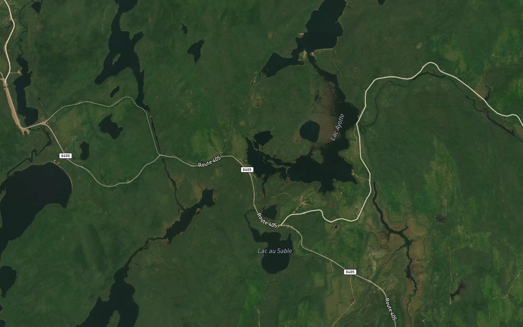 Satellite map of the Lac Setback