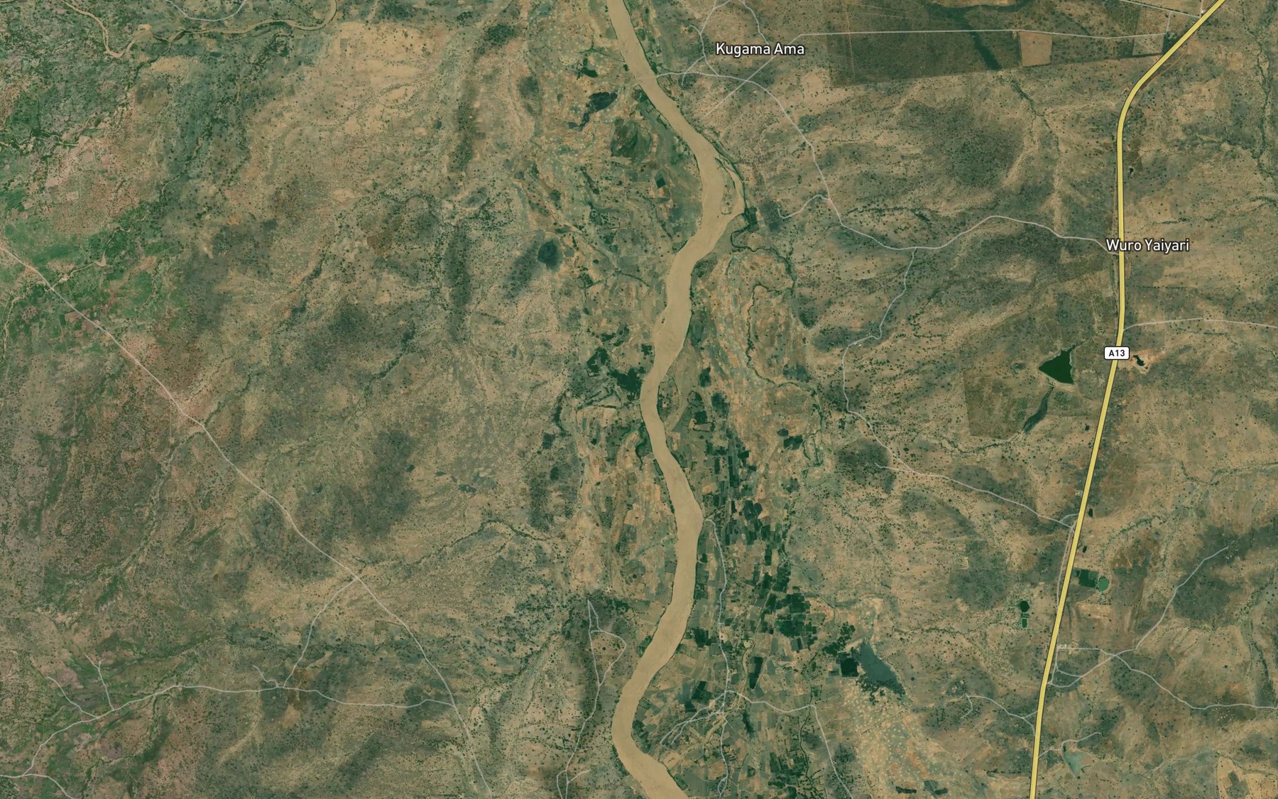 Satellite map of the Mayo Jada