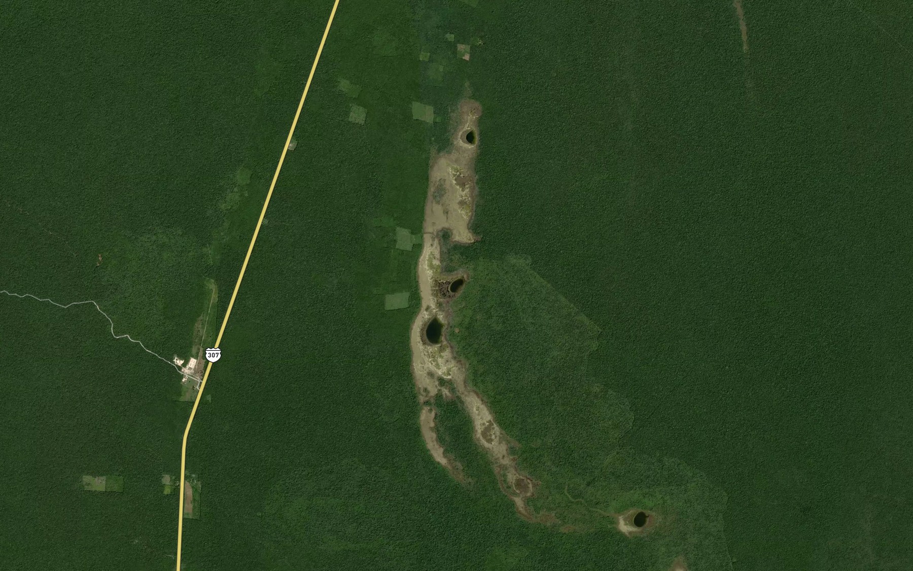 Satellite map of the Laguna Pocitos