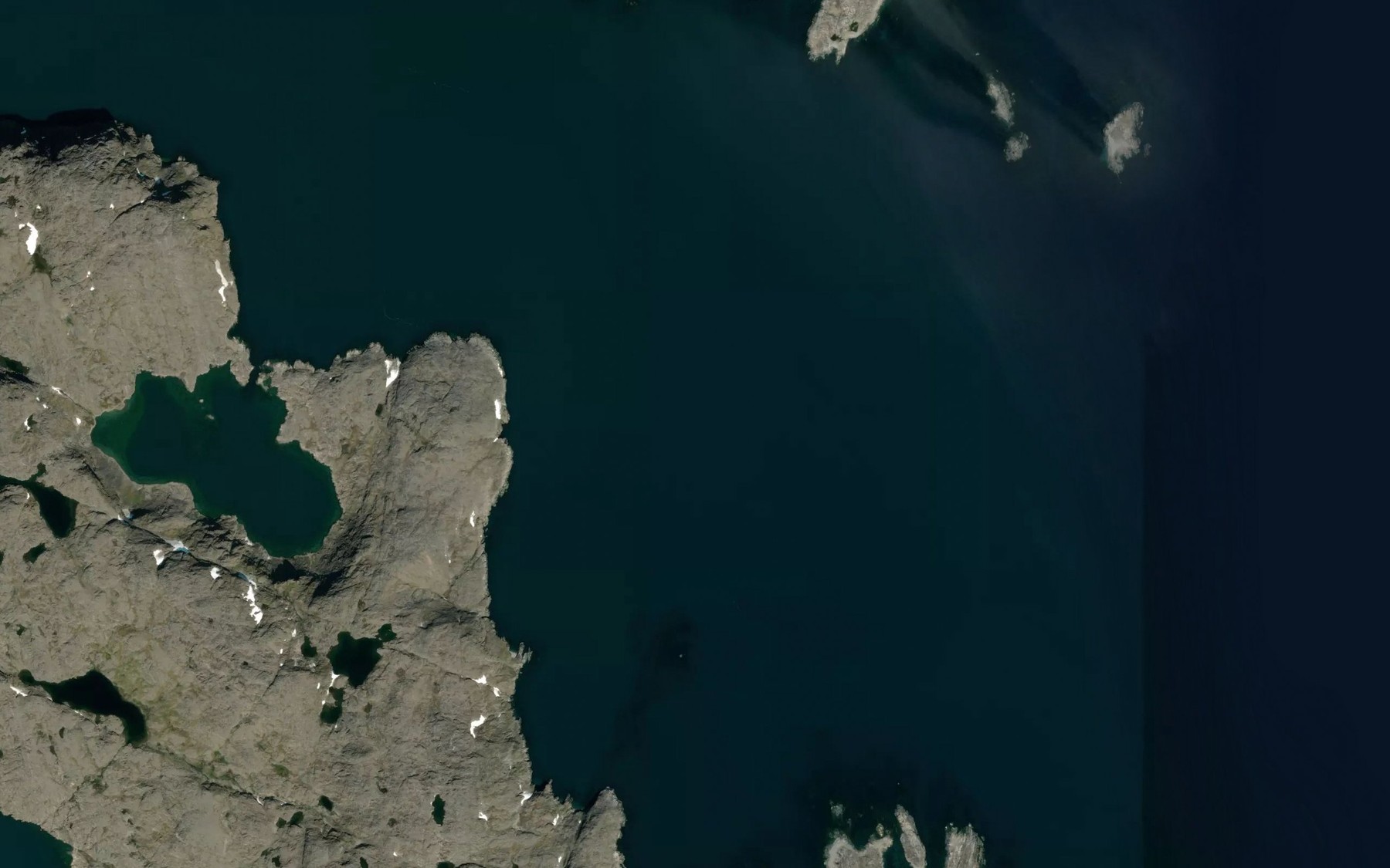 Satellite map of the Grenfell Sound