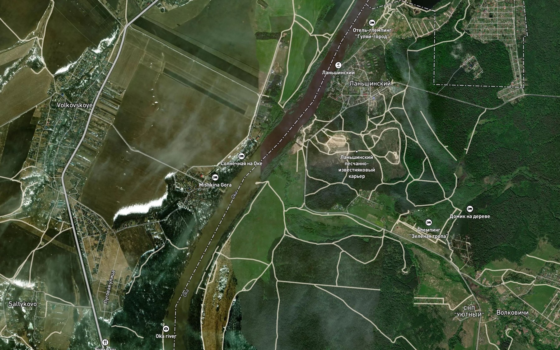 Satellite map of the Yamnitsa