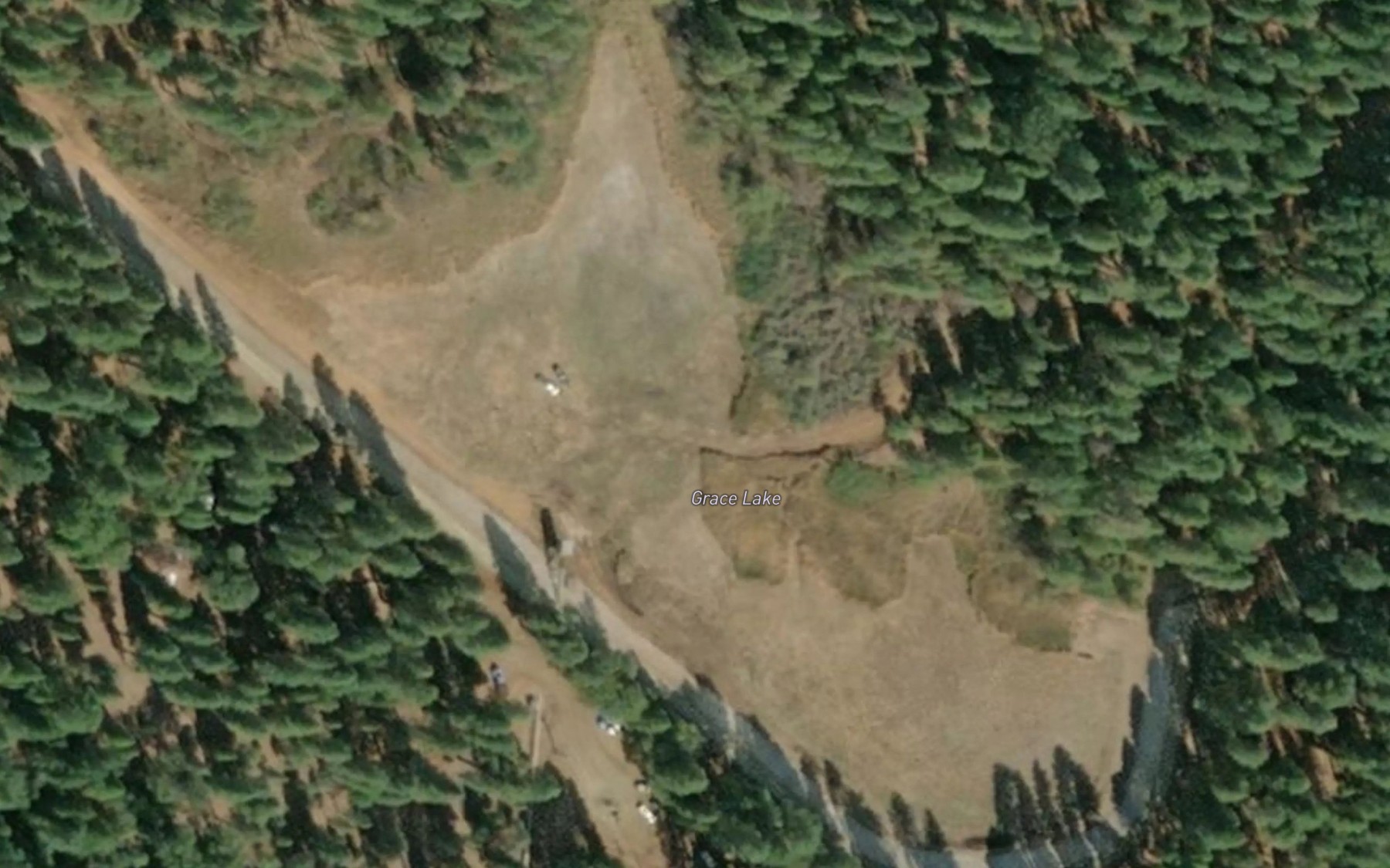 Satellite map of the Grace Lake