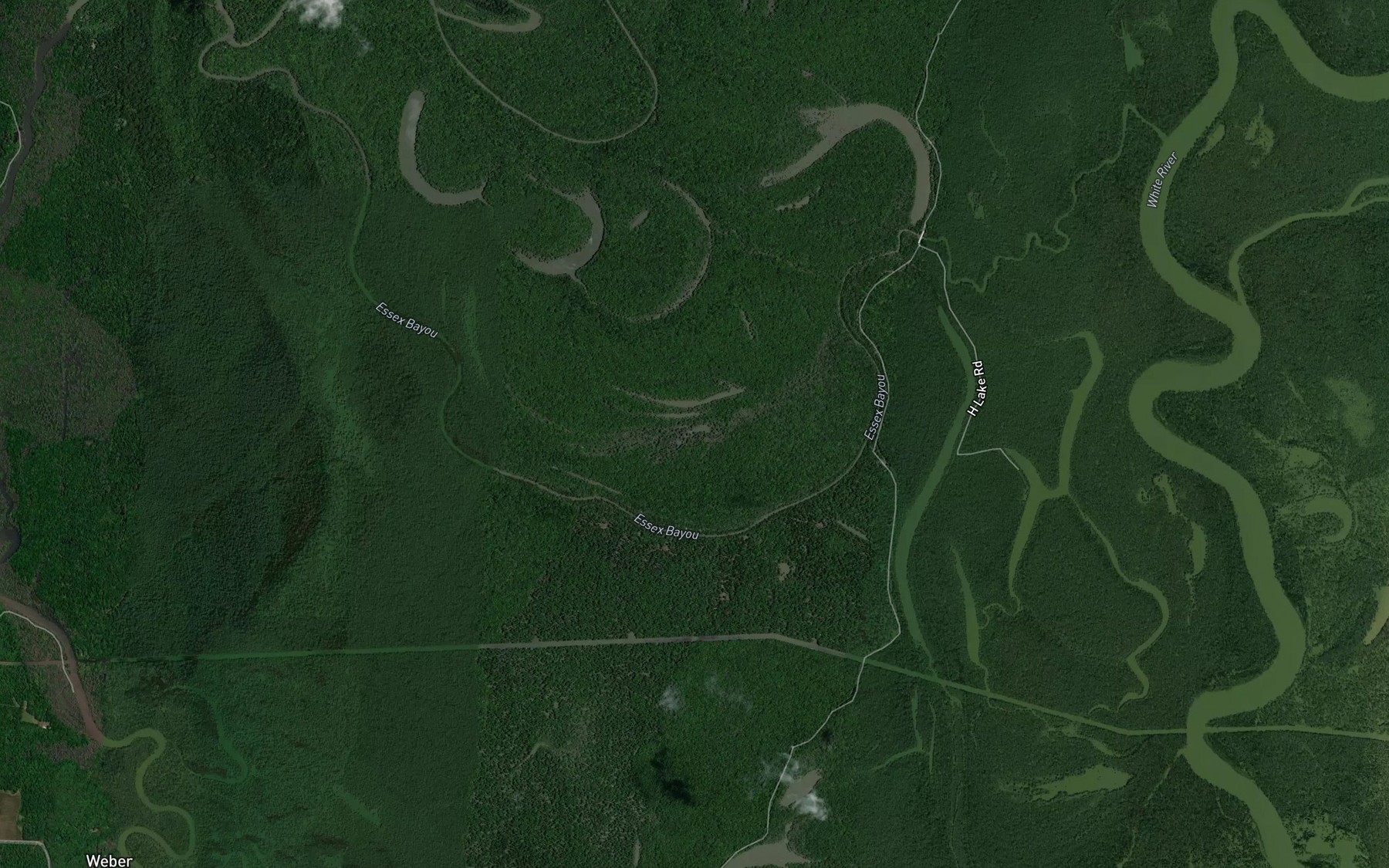Satellite map of the Twin Lakes