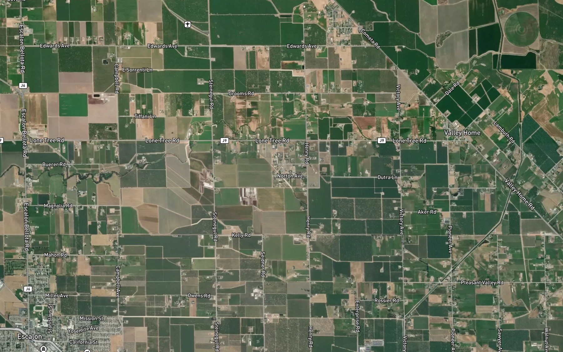 Satellite map of the Huffman Lateral