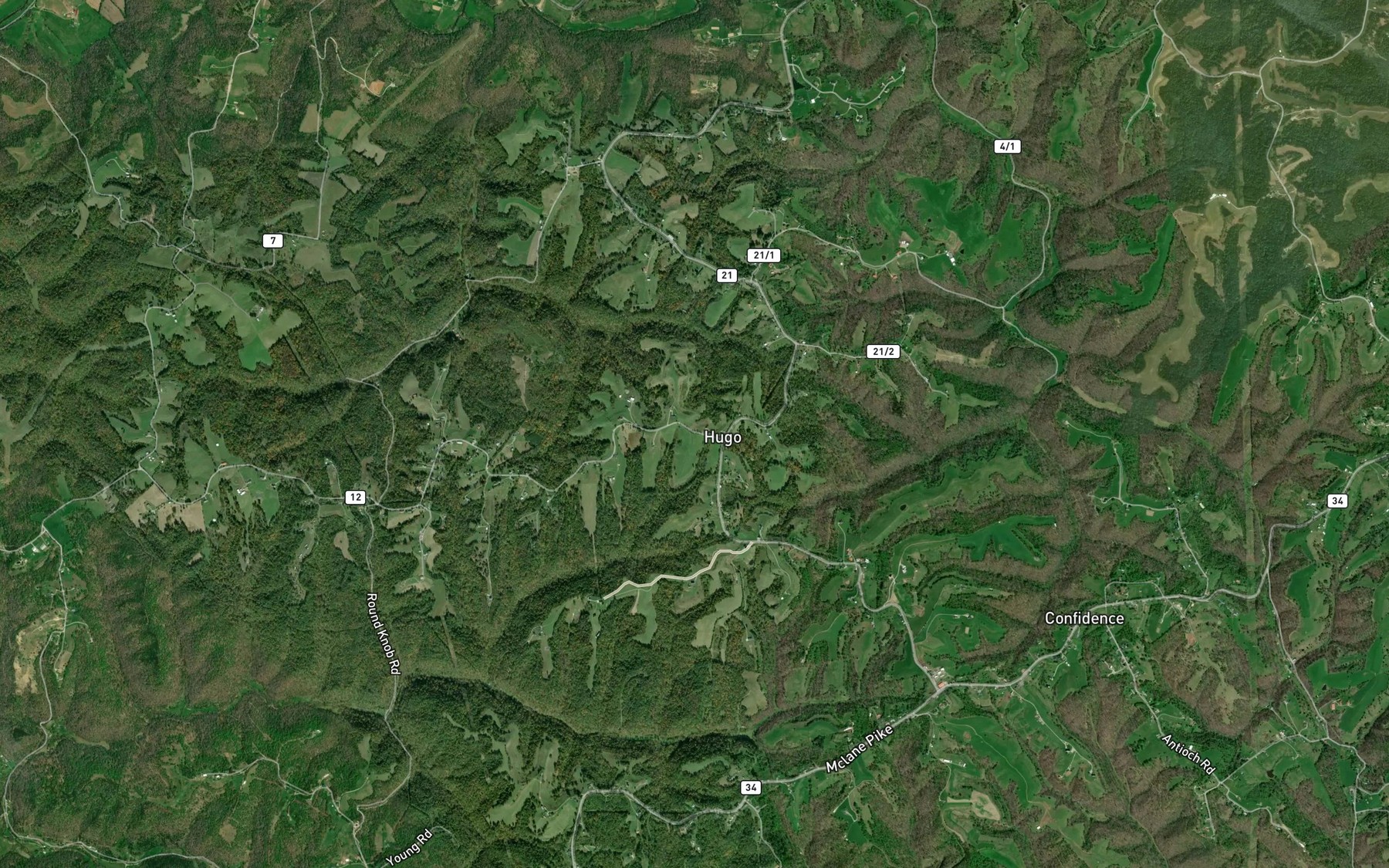 Satellite map of the Charles Castro Spring