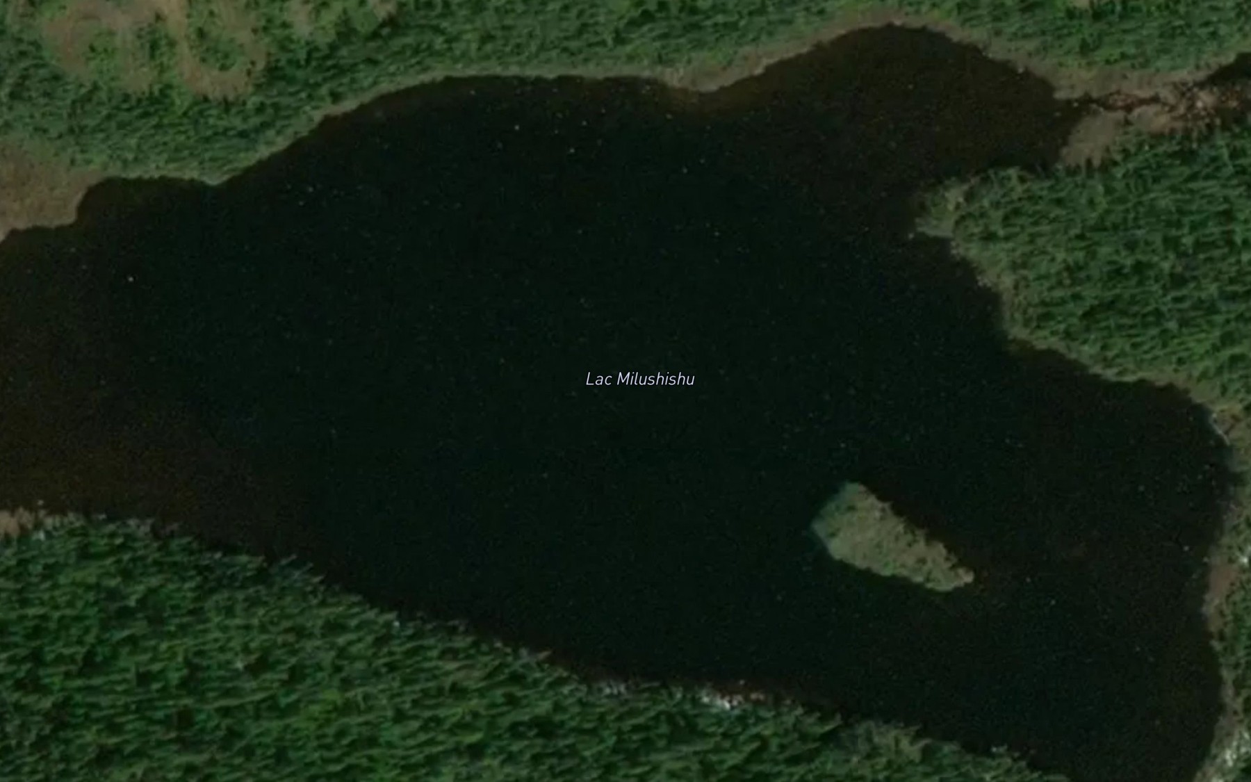 Satellite map of the Lac Milushishu
