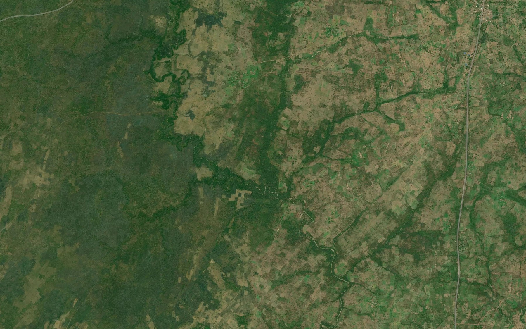 Satellite map of the River Guma