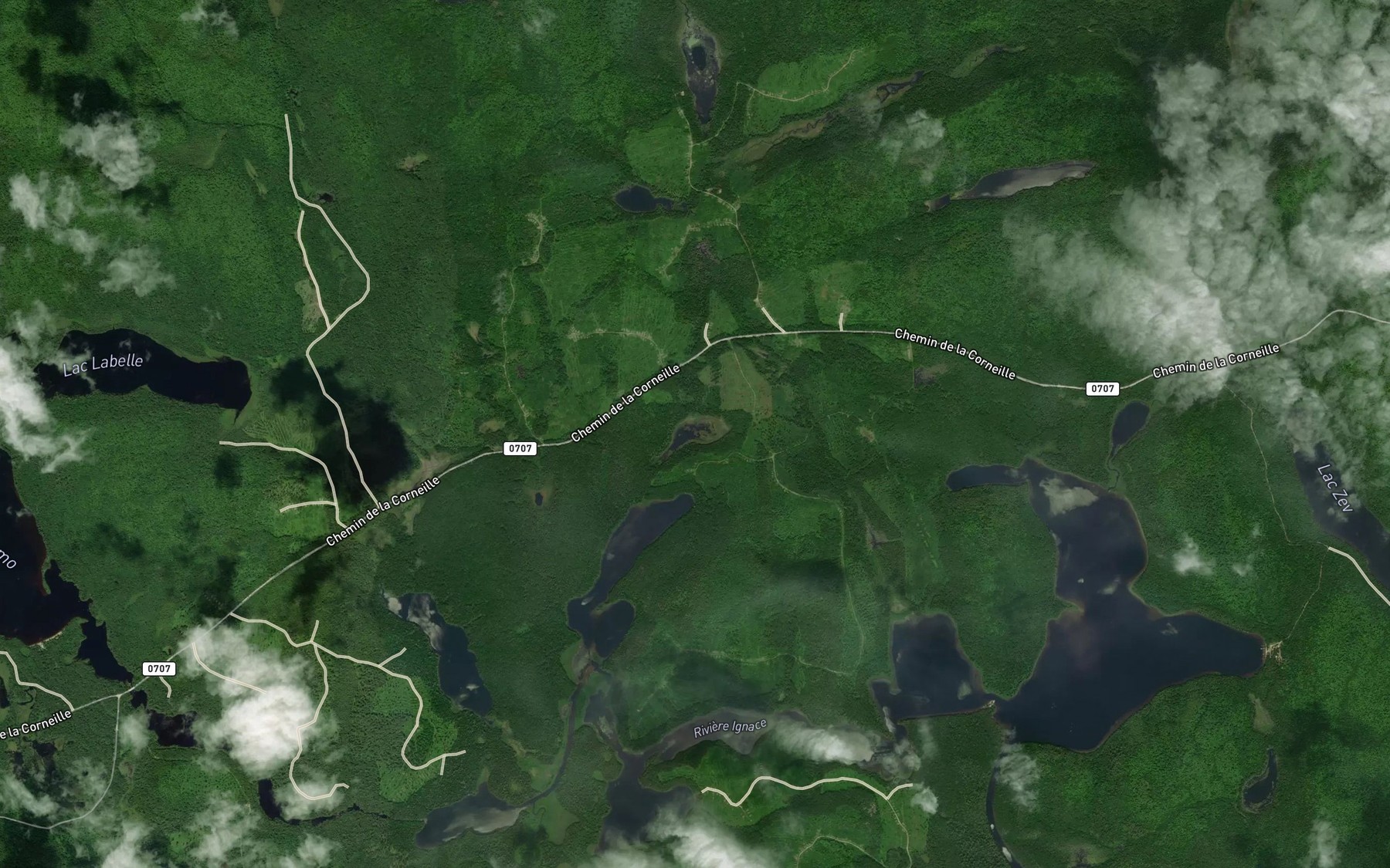Satellite map of the Lac de la Moitie