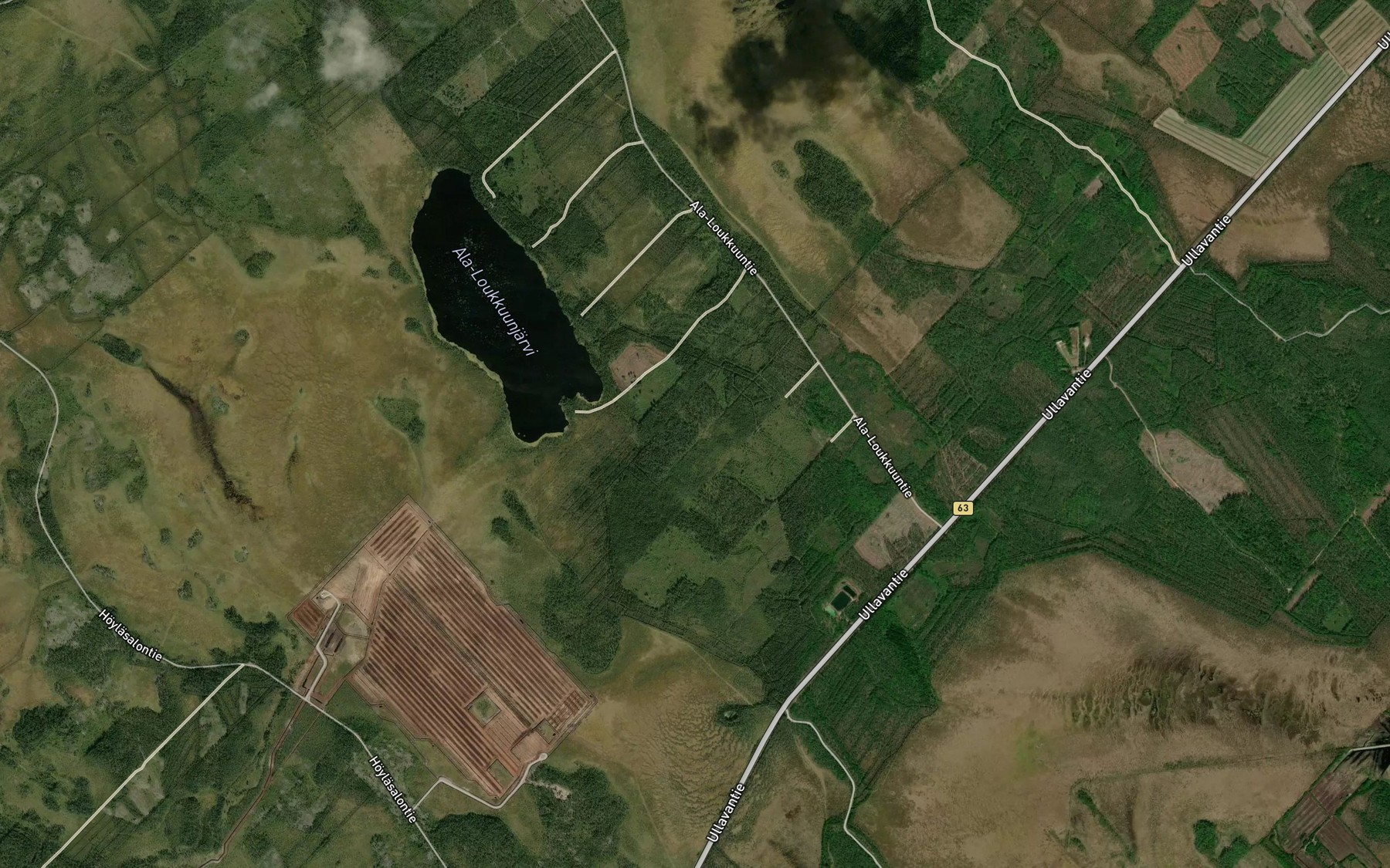 Satellite map of the Ala Loukunjarvi