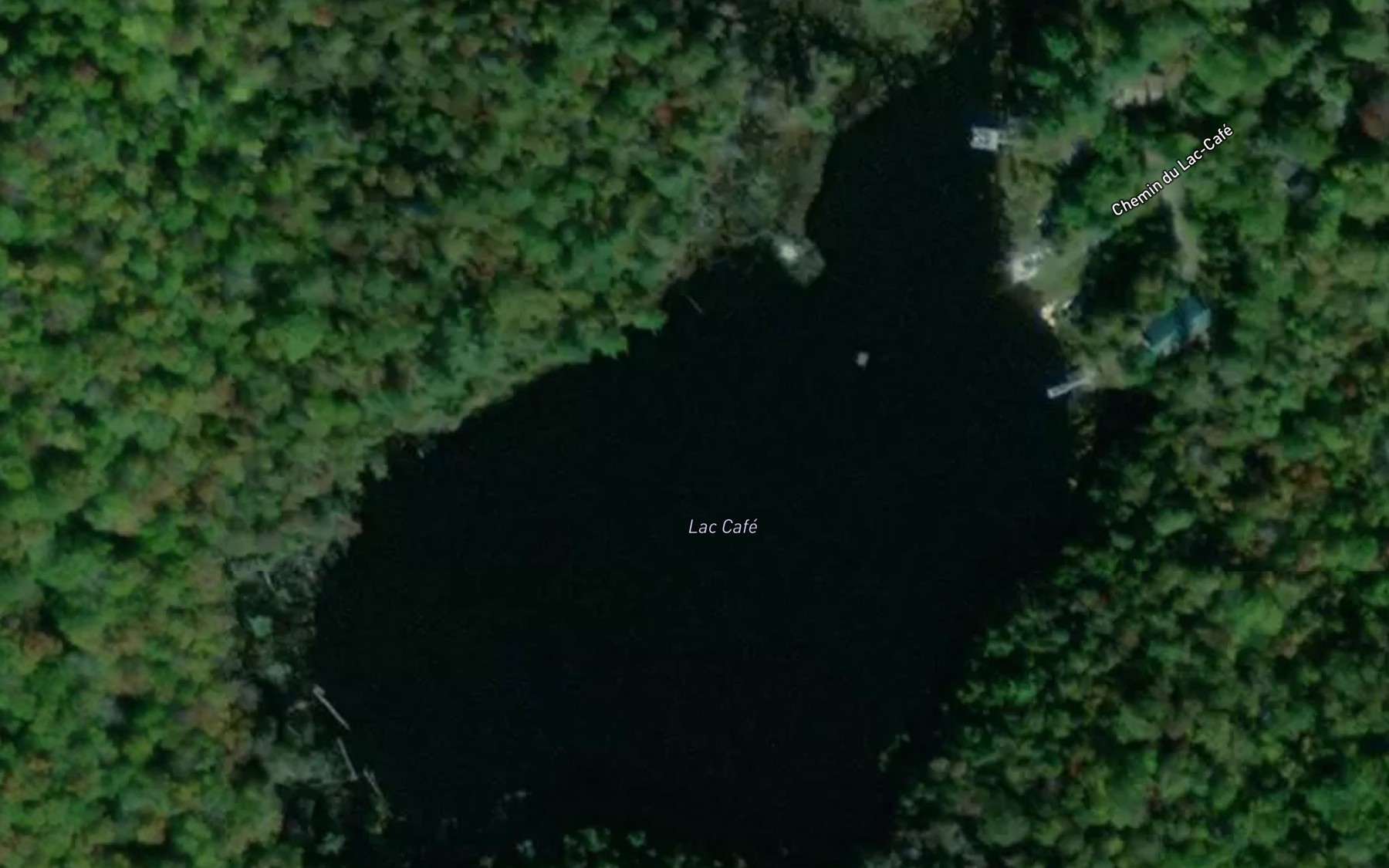Satellite map of the Lac Cafe