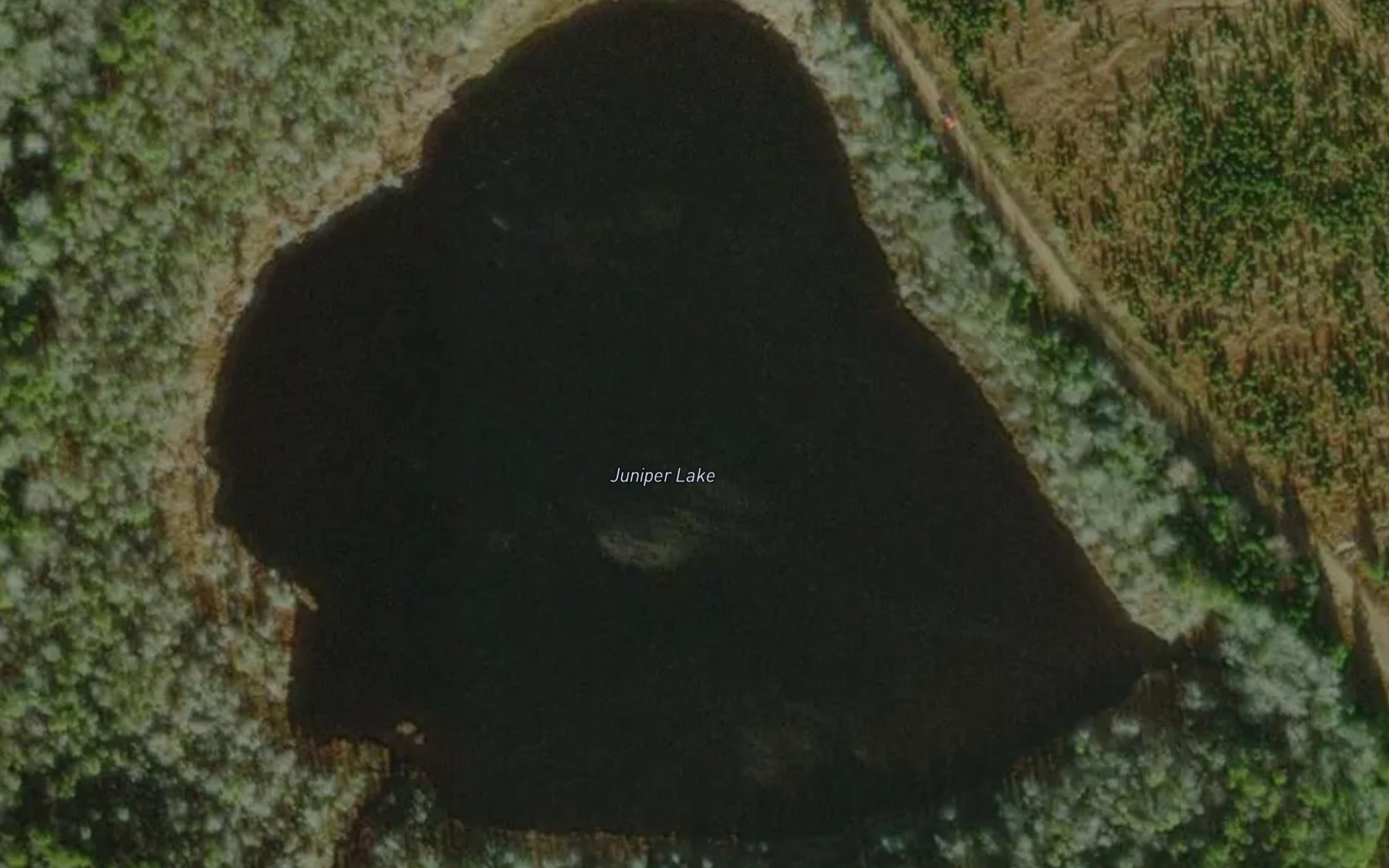 Satellite map of the Juniper Lake