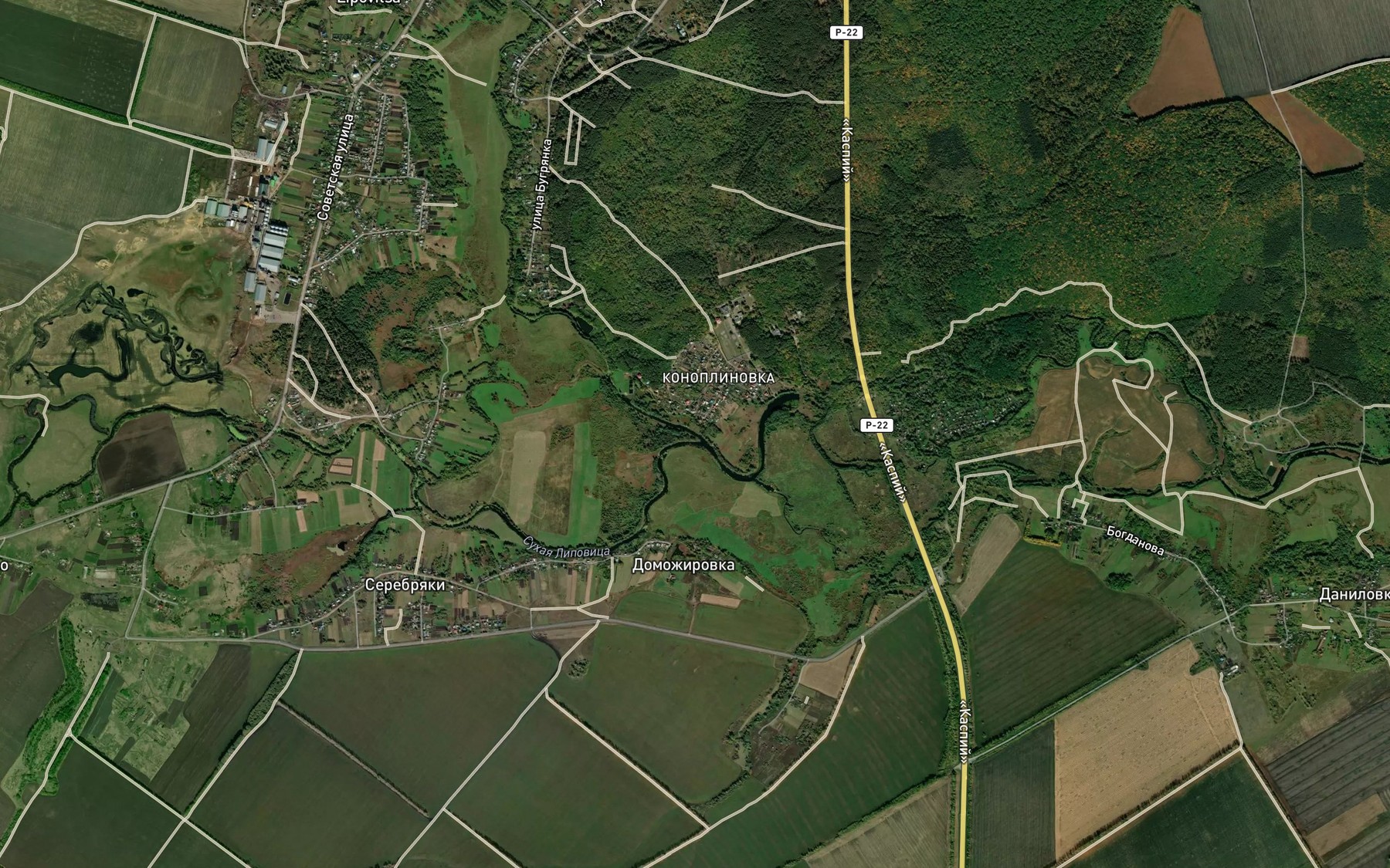Satellite map of the Bol'shaya Lipovitsa