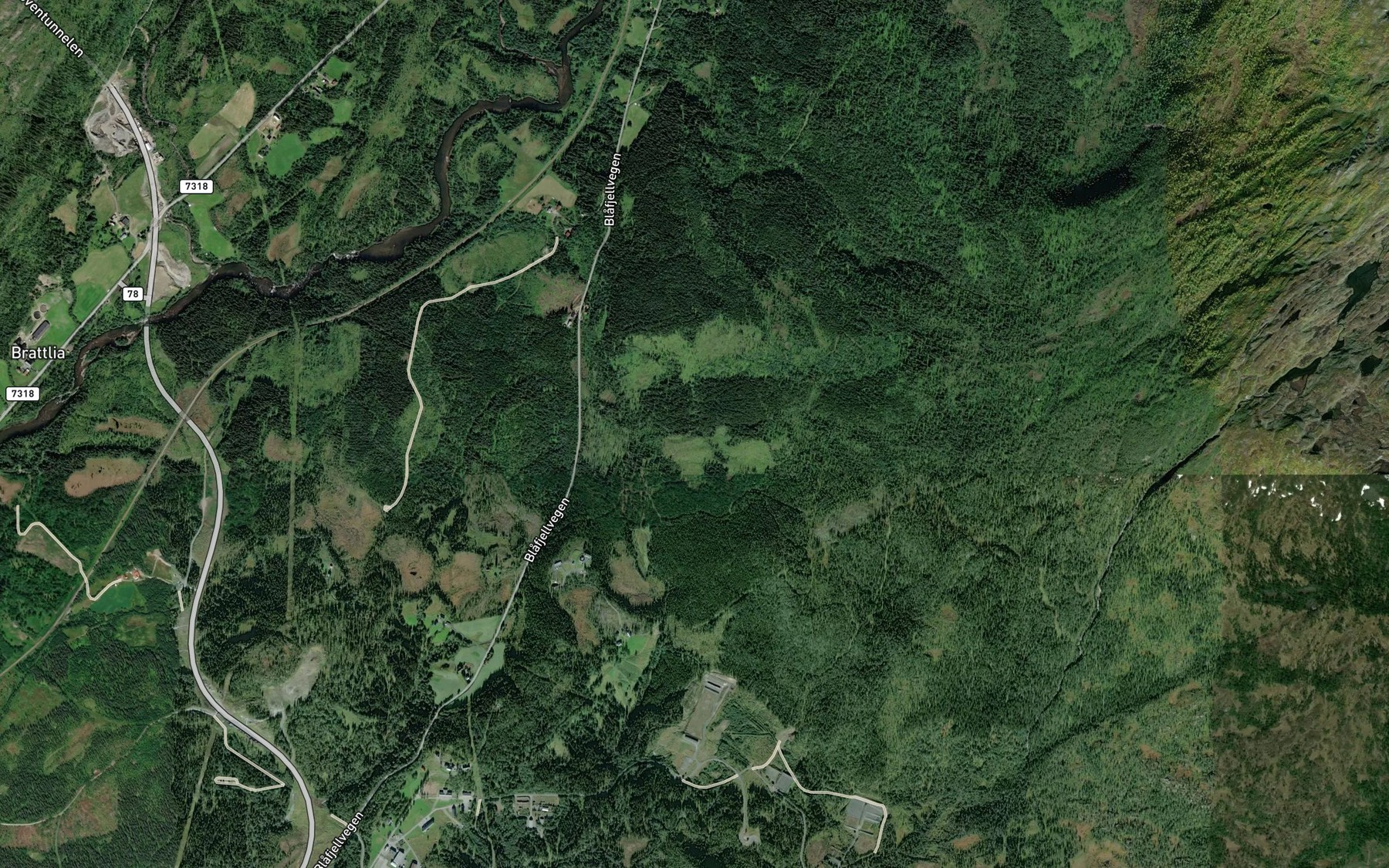 Satellite map of the Johannesbekken