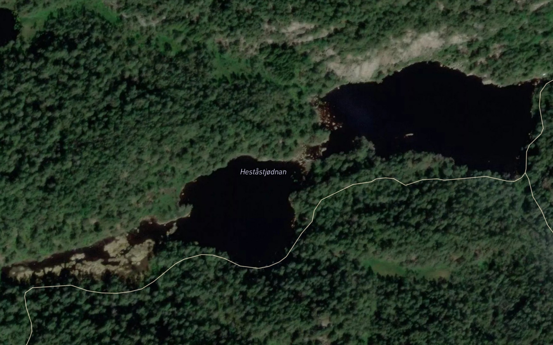 Satellite map of the Hestastjodnan