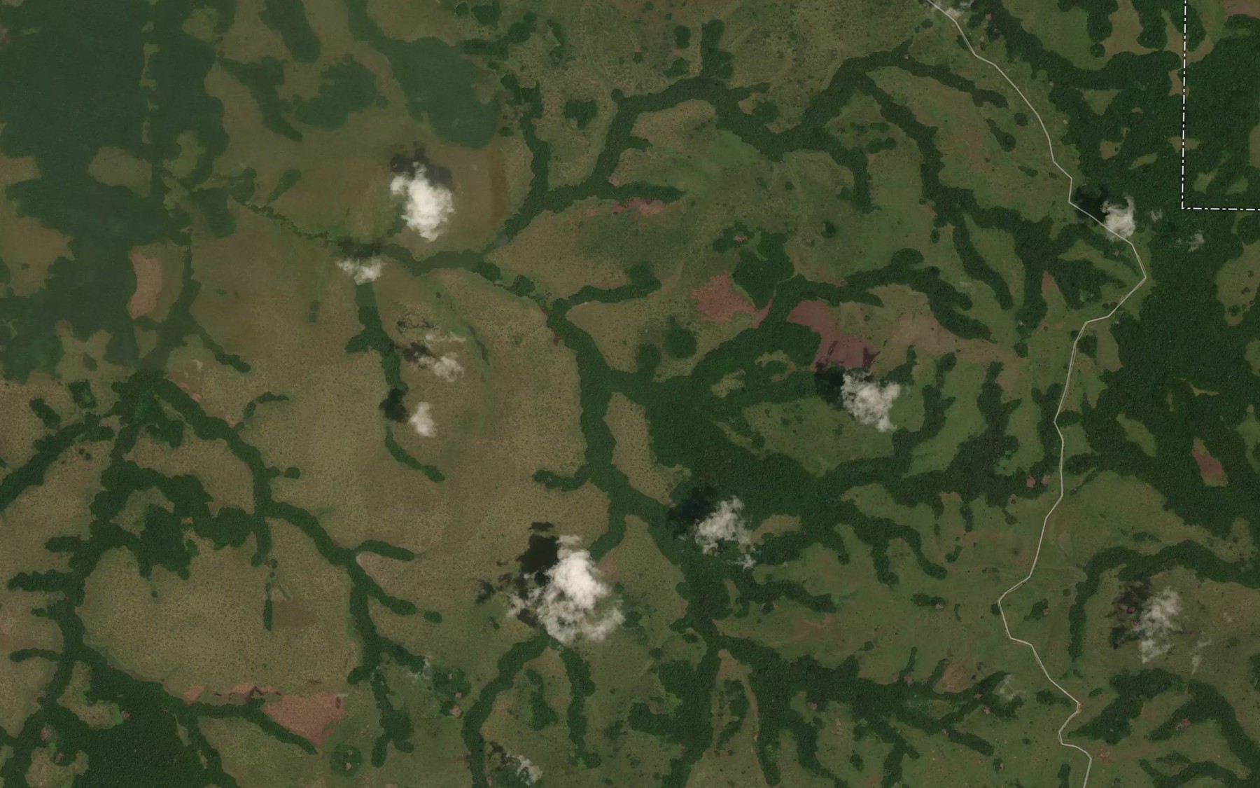 Satellite map of the Yama