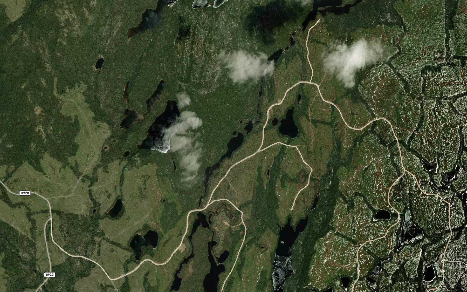 Satellite map of the Lac Chavimond