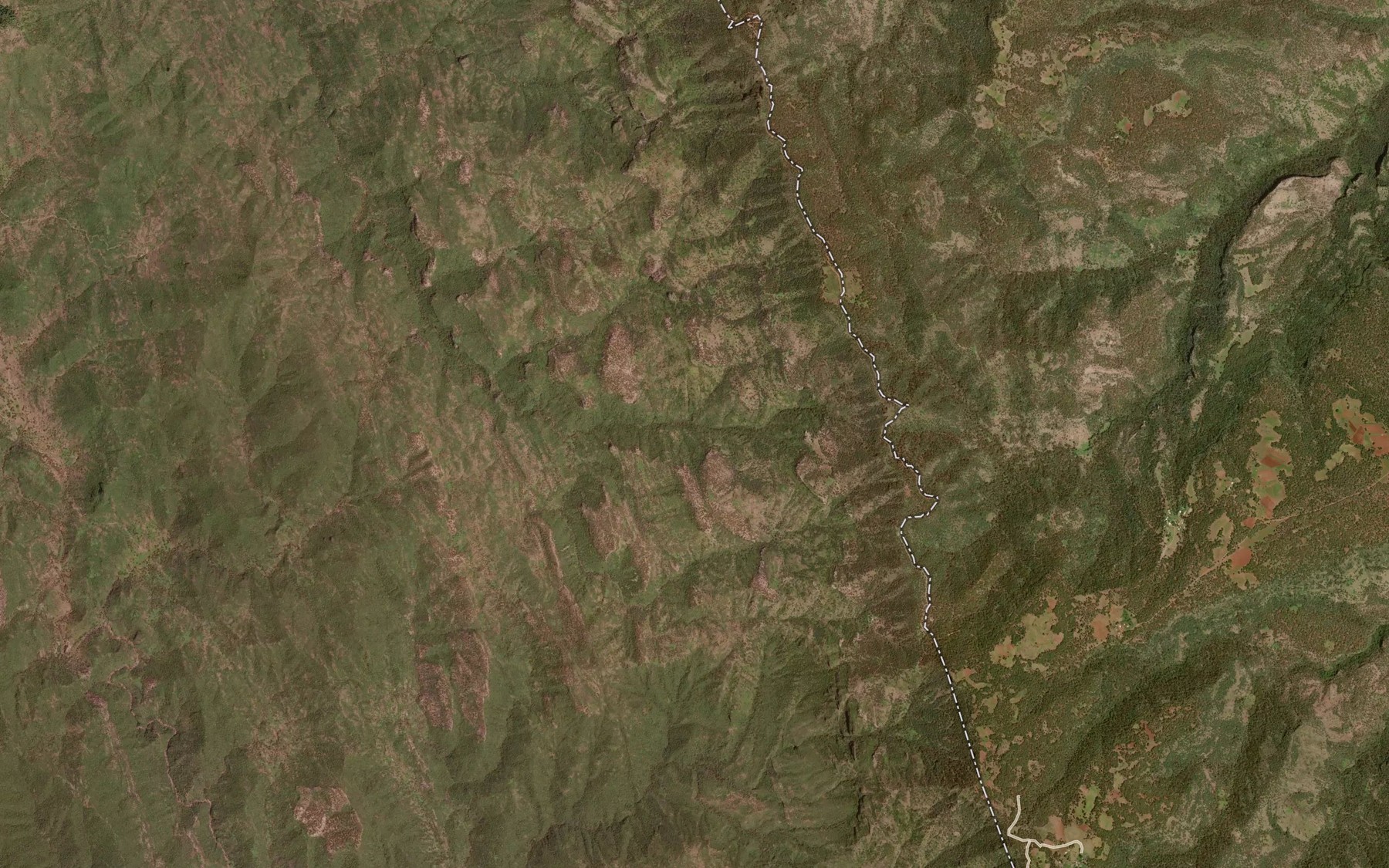 Satellite map of the Barranca Tatemitas
