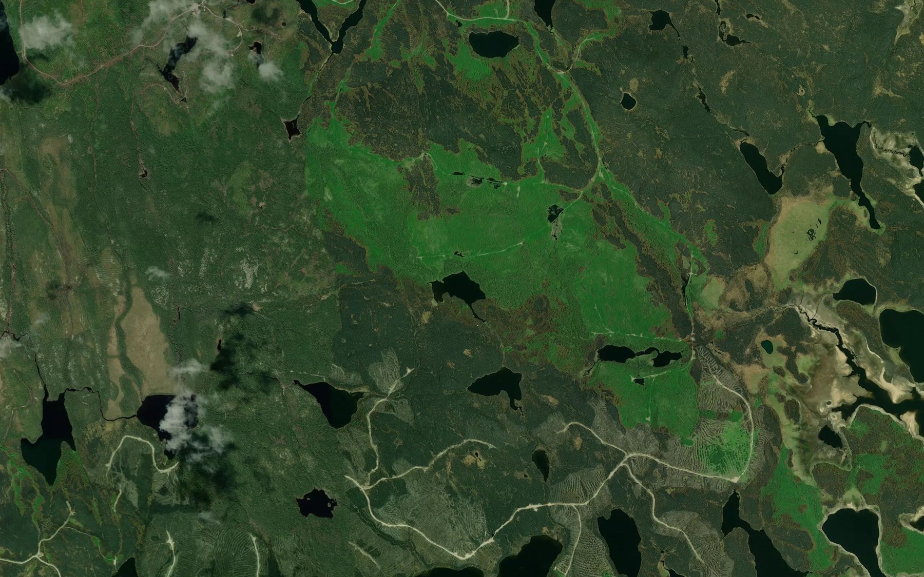 Satellite map of the Lac Marc