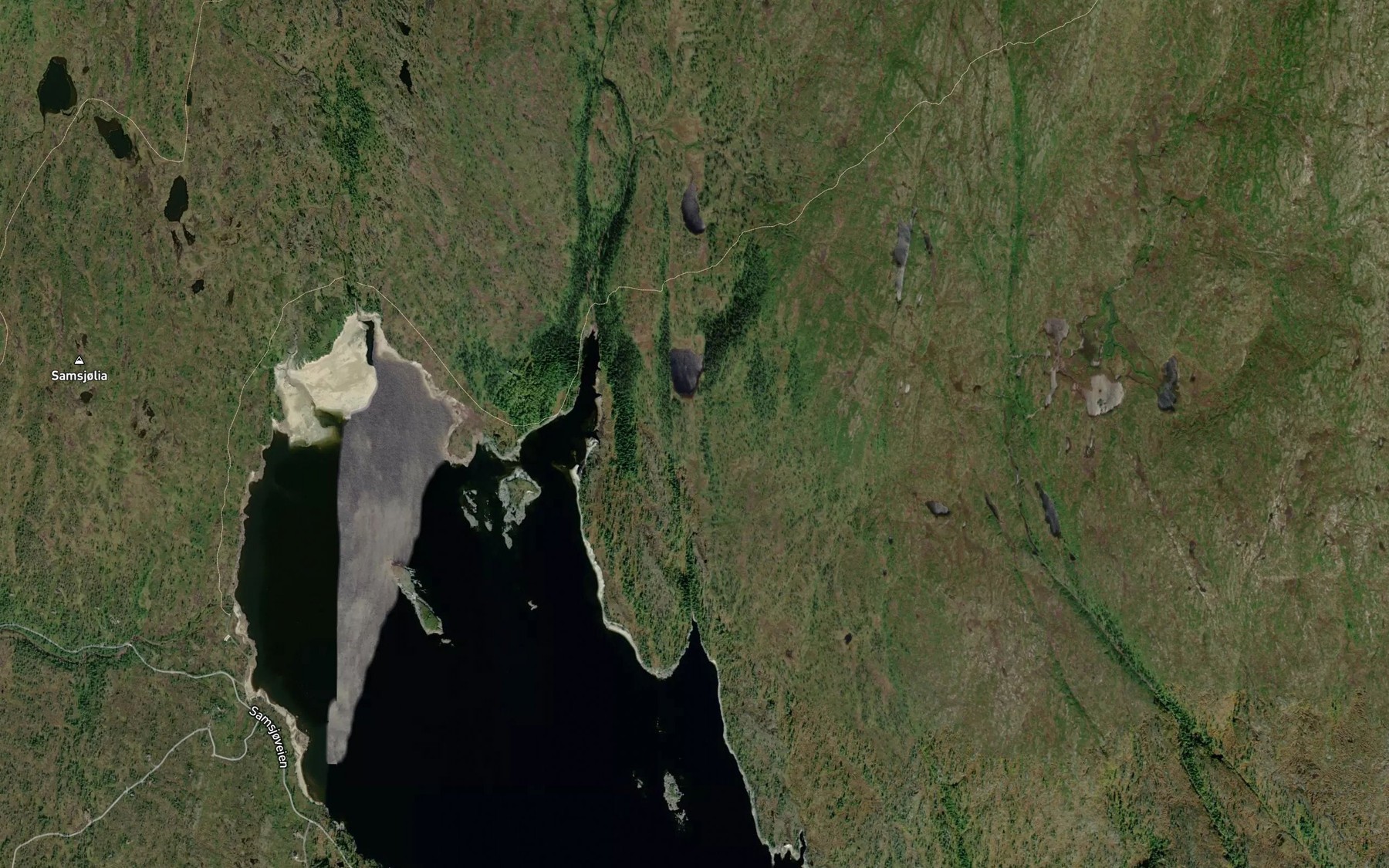 Satellite map of the Ballbekken