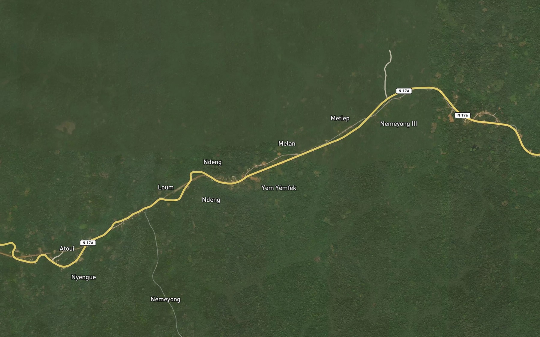 Satellite map of the Kom