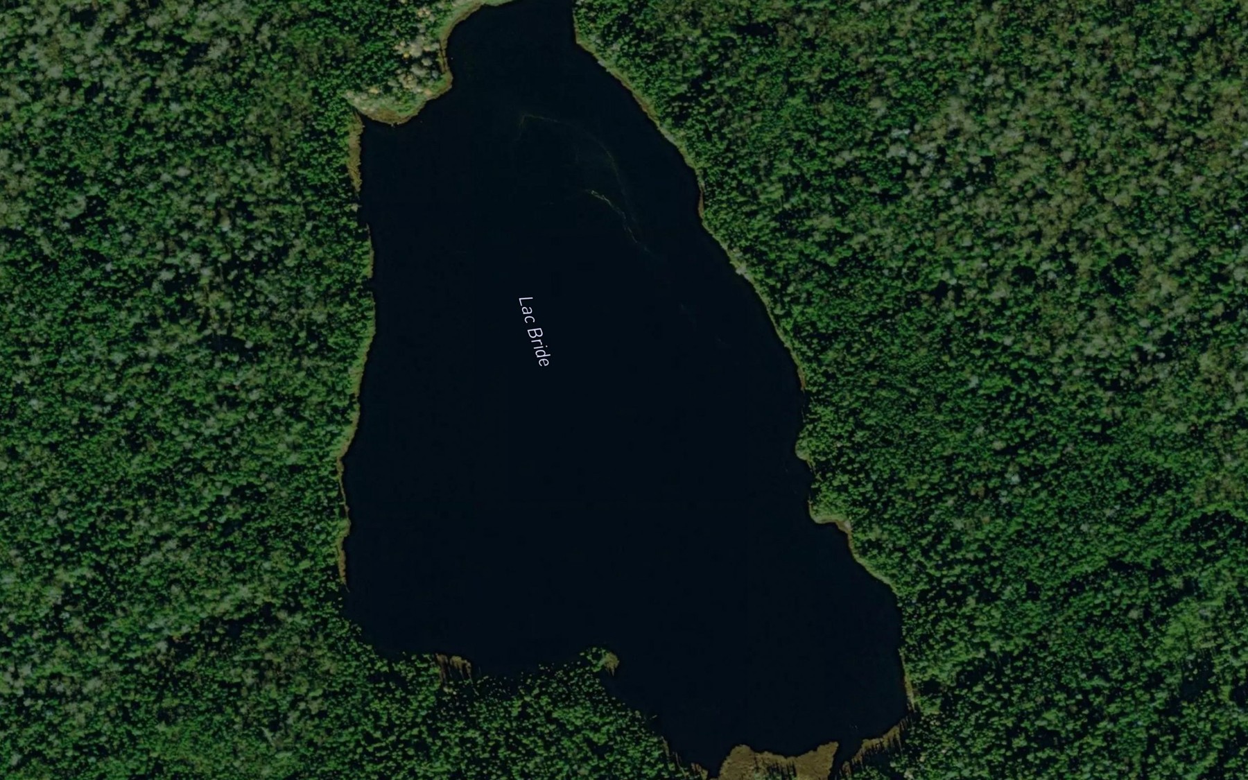 Satellite map of the Lac Bride