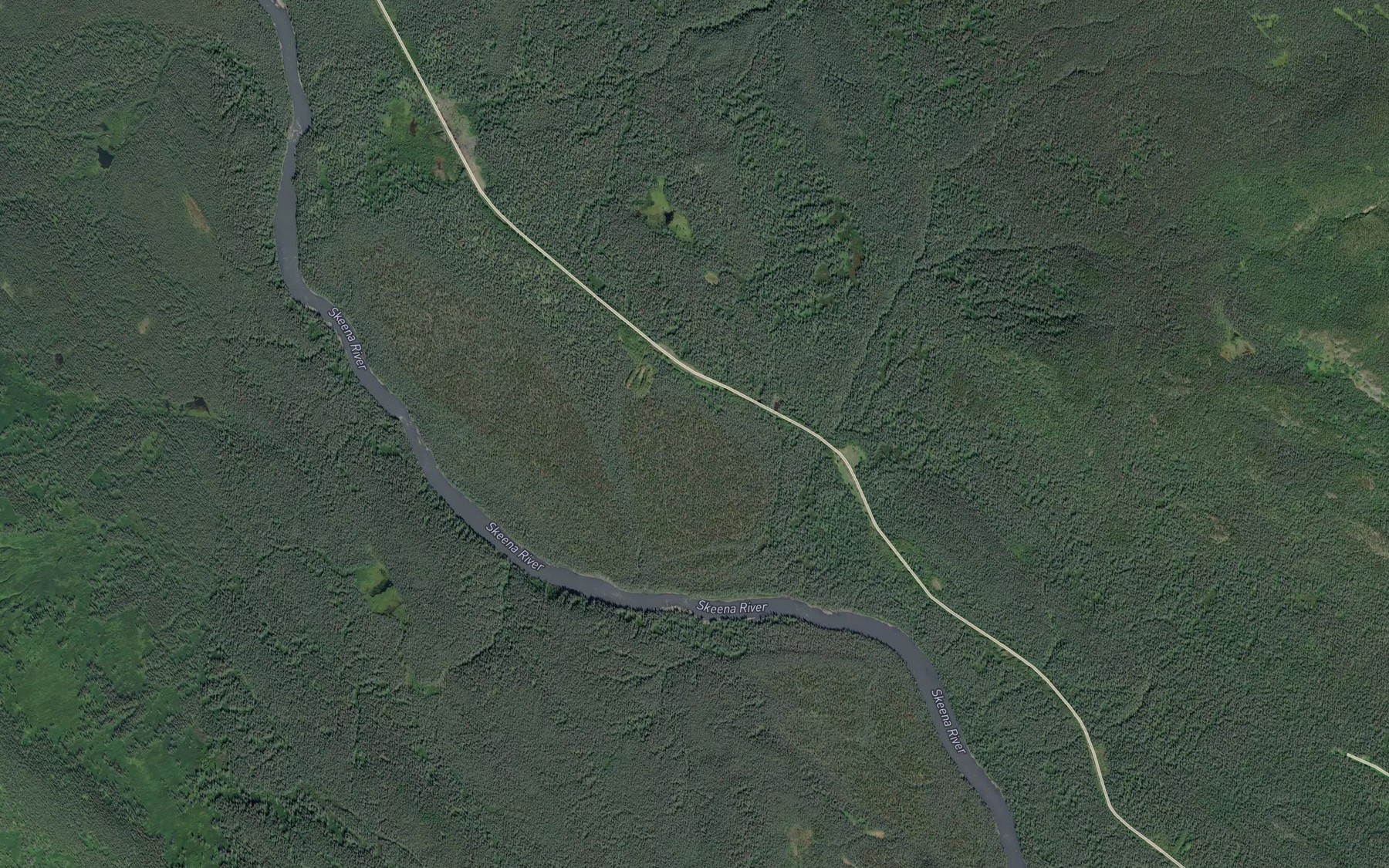 Satellite map of the Mohammed Creek