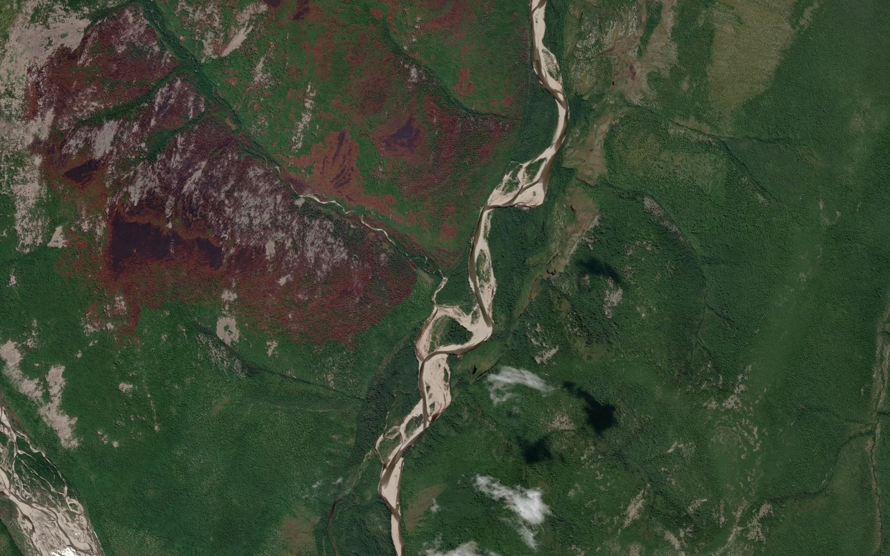 Satellite map of the Usun-Yuryakh