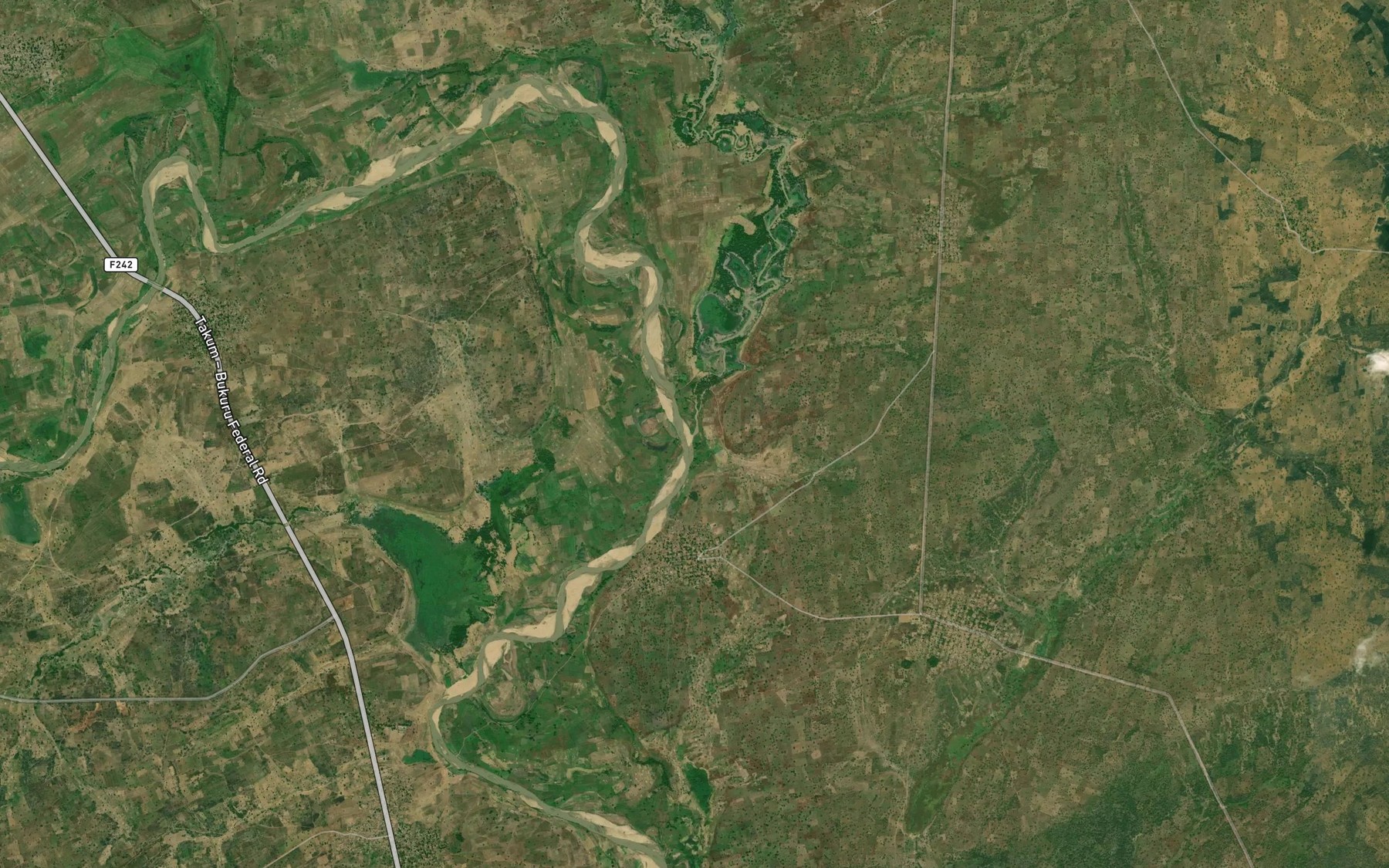 Satellite map of the River Ramkai