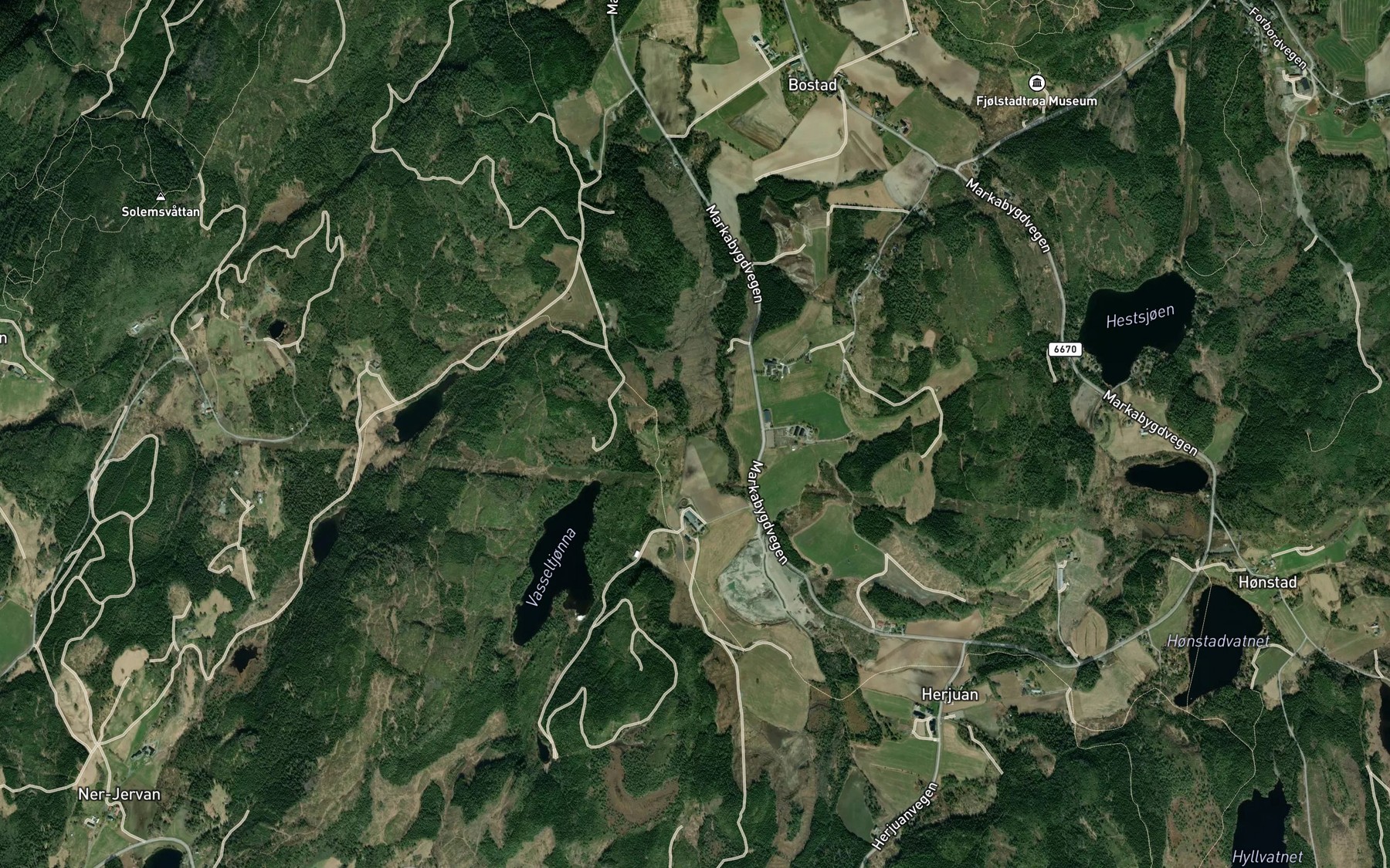 Satellite map of the Vasselbekken