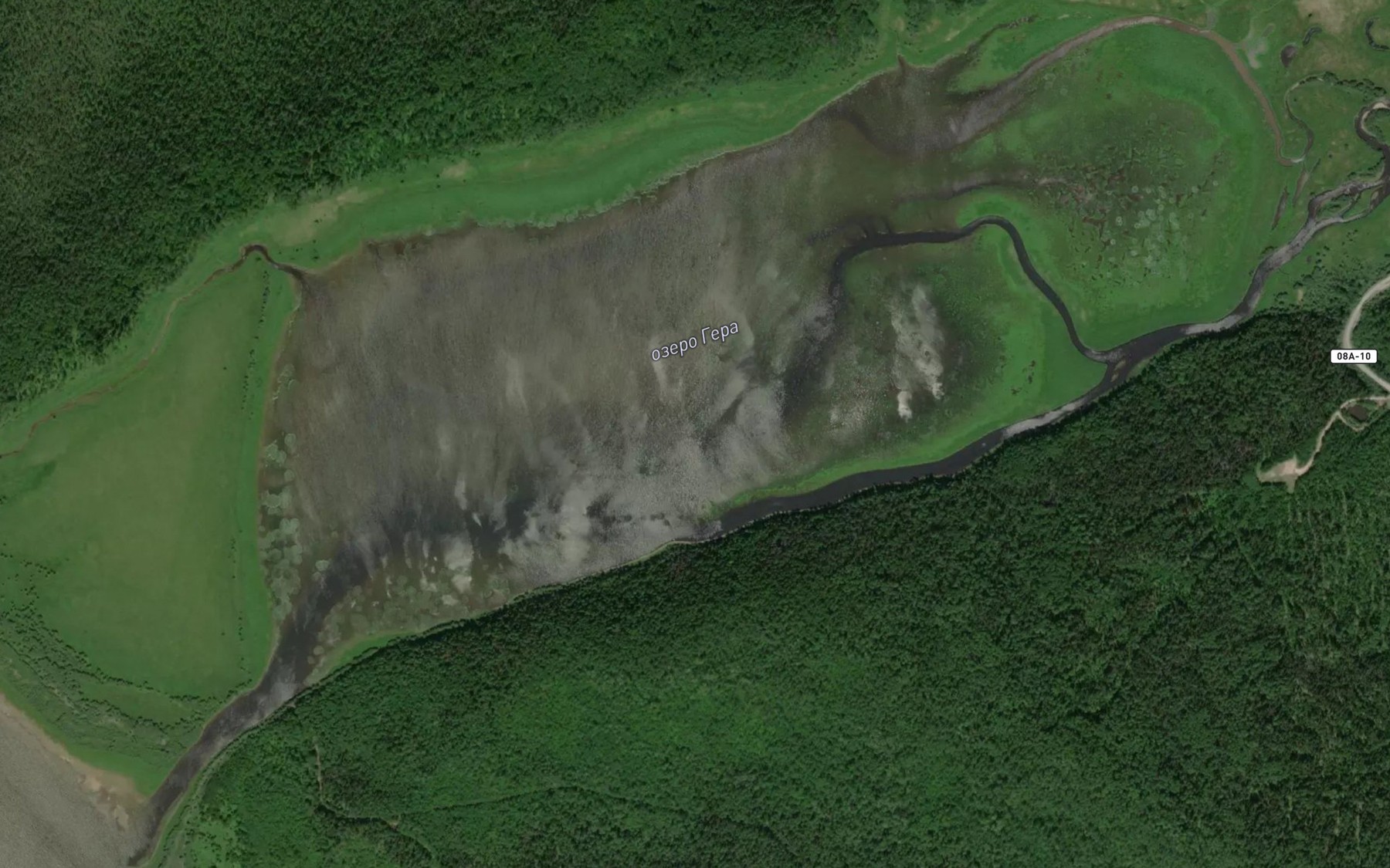 Satellite map of the Ozero Gera