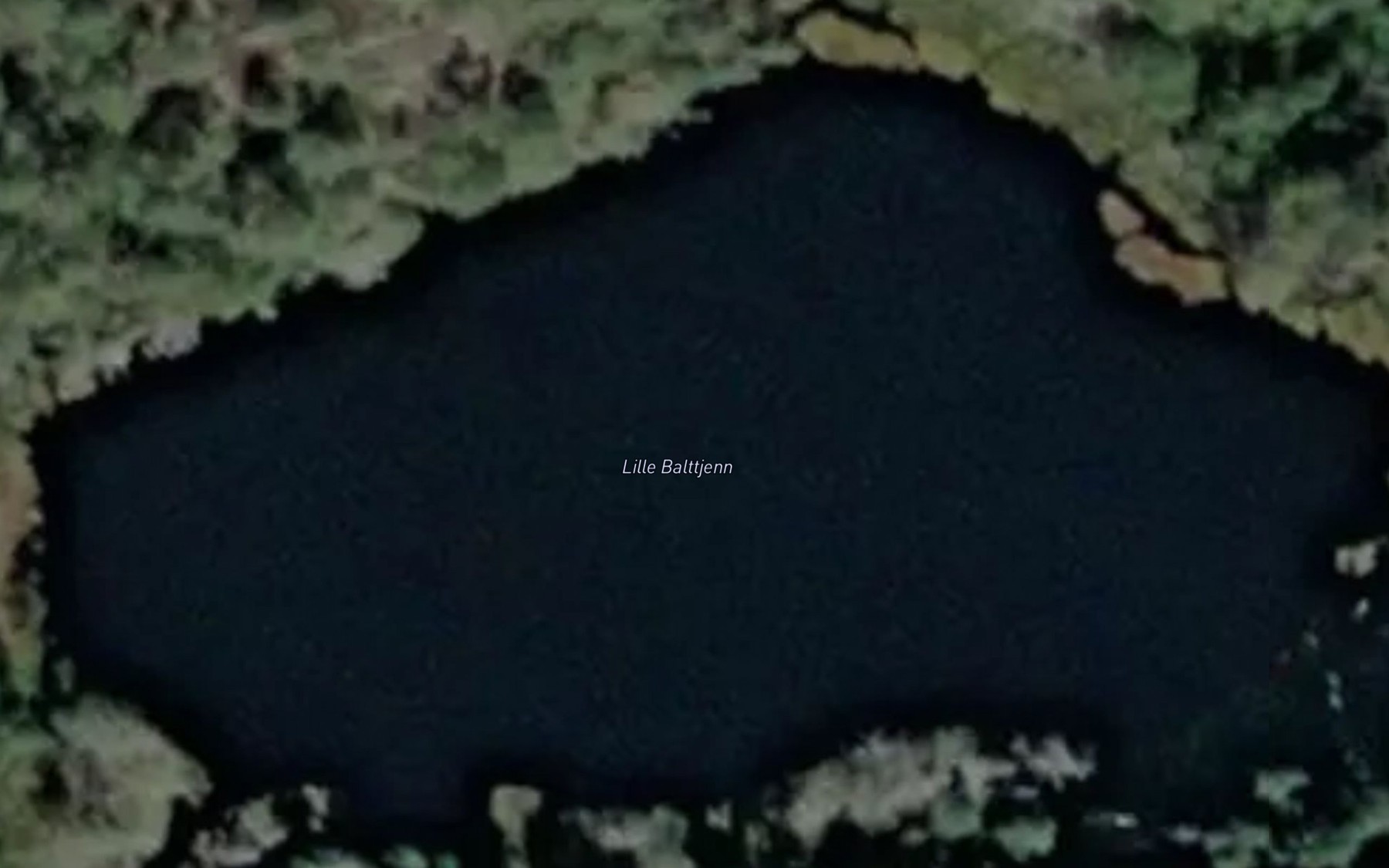 Satellite map of the Lille Balttjenn