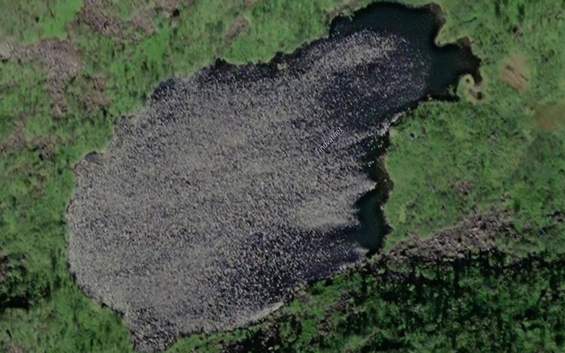 Satellite map of the Tindvatnet